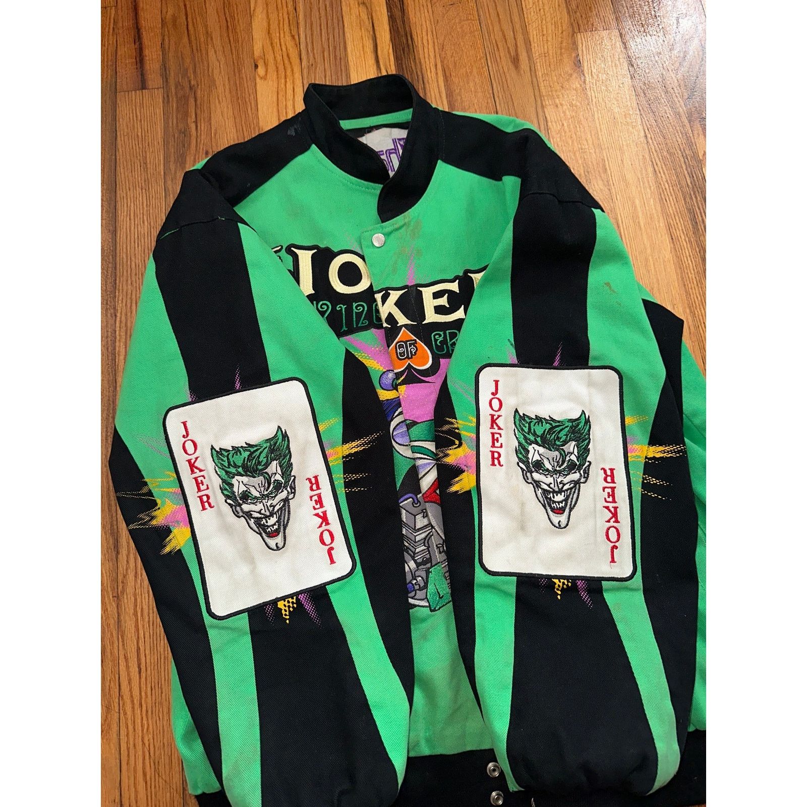 DC Comics × JH Design RARE Vintage JH Design The Joker Racing Jacket Batman XL Size US XL / EU 56 / 4 - 17 Thumbnail