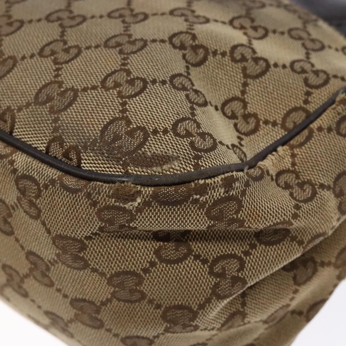 Gucci GUCCI GG Canvas Shoulder Bag Beige Silver Brown Size ONE SIZE - 12 Thumbnail