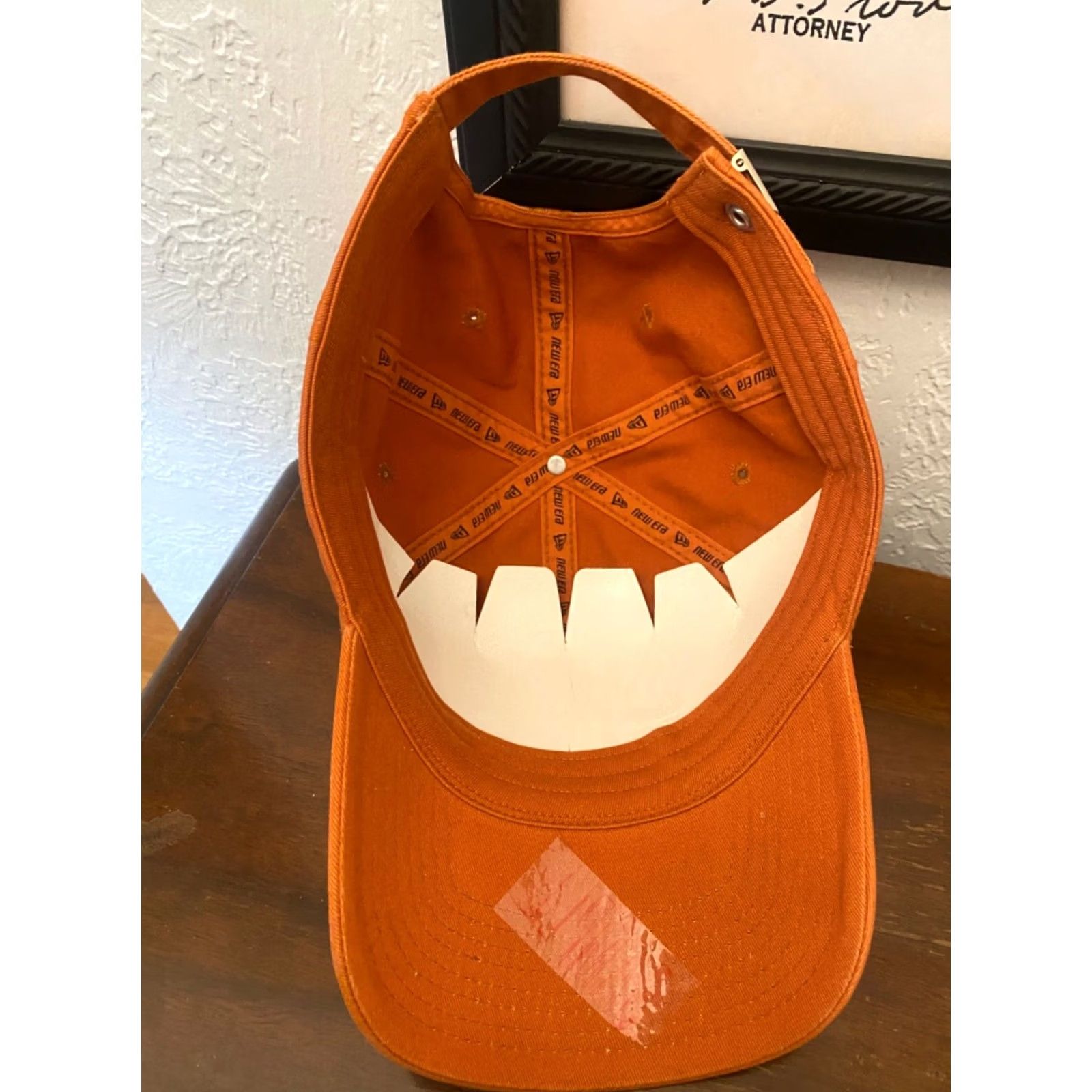 New Era Texas Longhorns New Era Strapback Baseball Hat Cap NEW Spellout Mens Adjustable Multicolor Baseball Cap Size ONE SIZE - 4 Thumbnail
