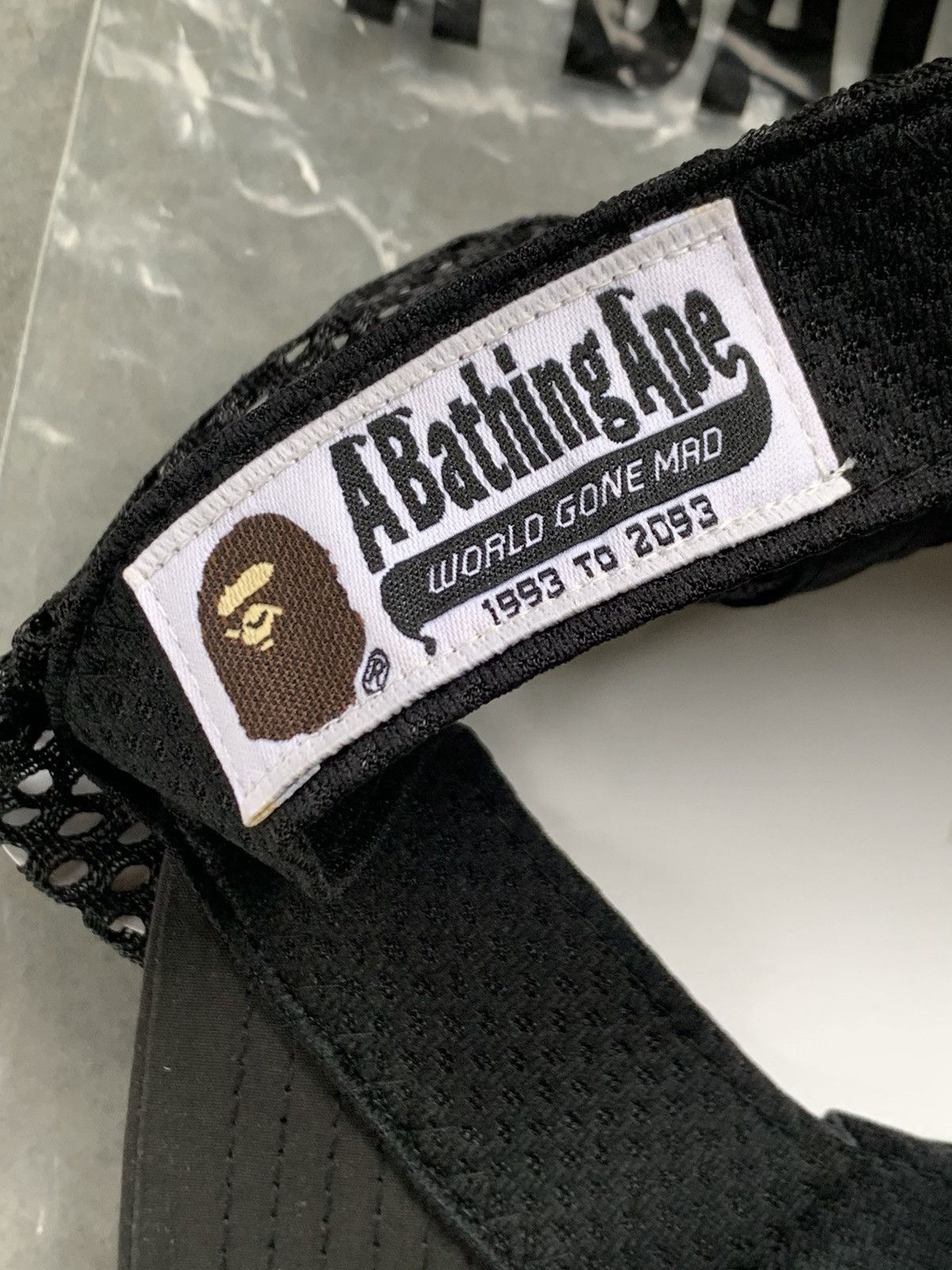 Bape New Bape Reflective Logo Mesh Jet Cap Size ONE SIZE - 5 Thumbnail