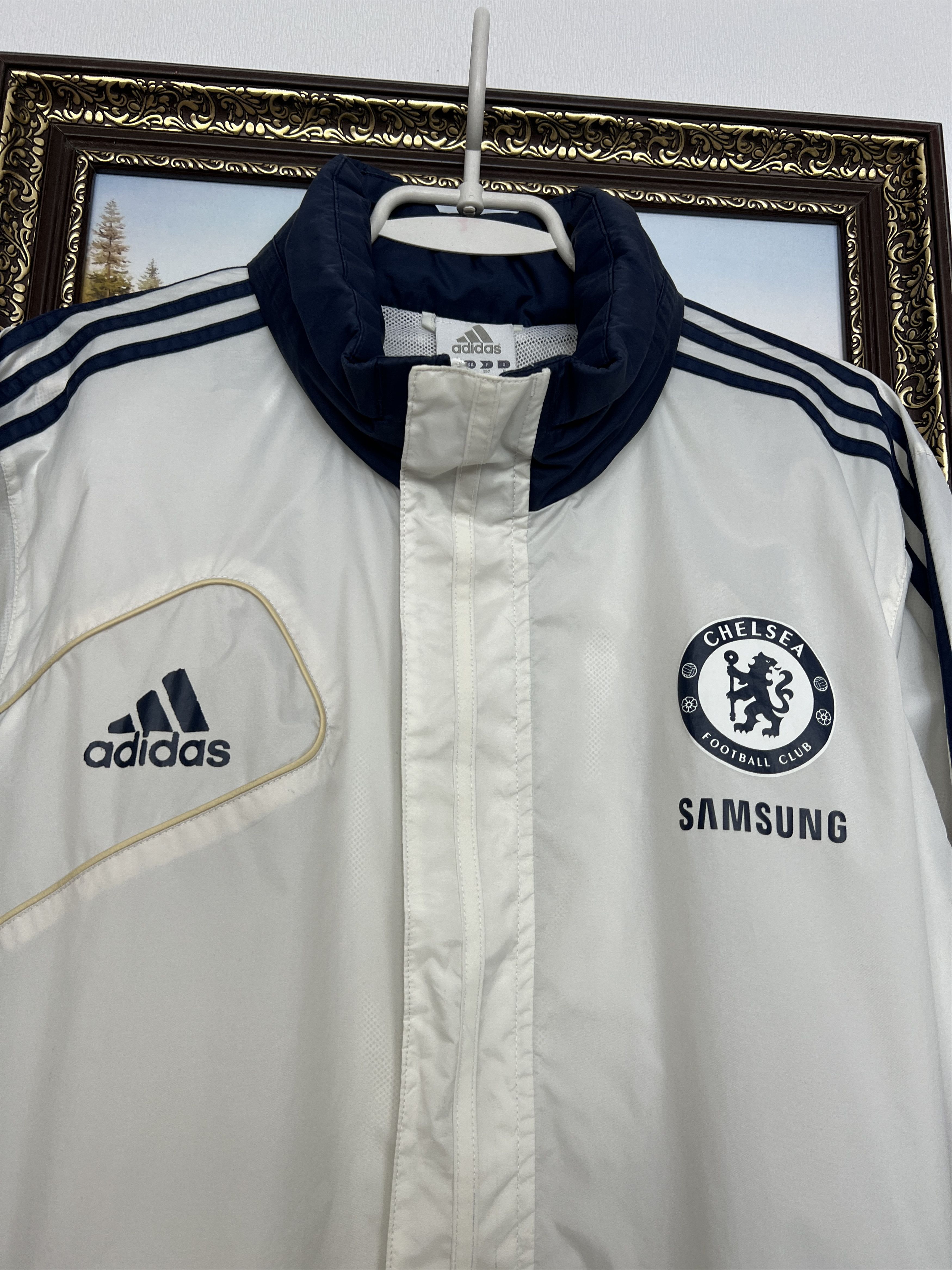 Adidas Vintage Chelsea Football Hooded Jacket Track Top Windbreaker Size US L / EU 52-54 / 3 - 3 Thumbnail