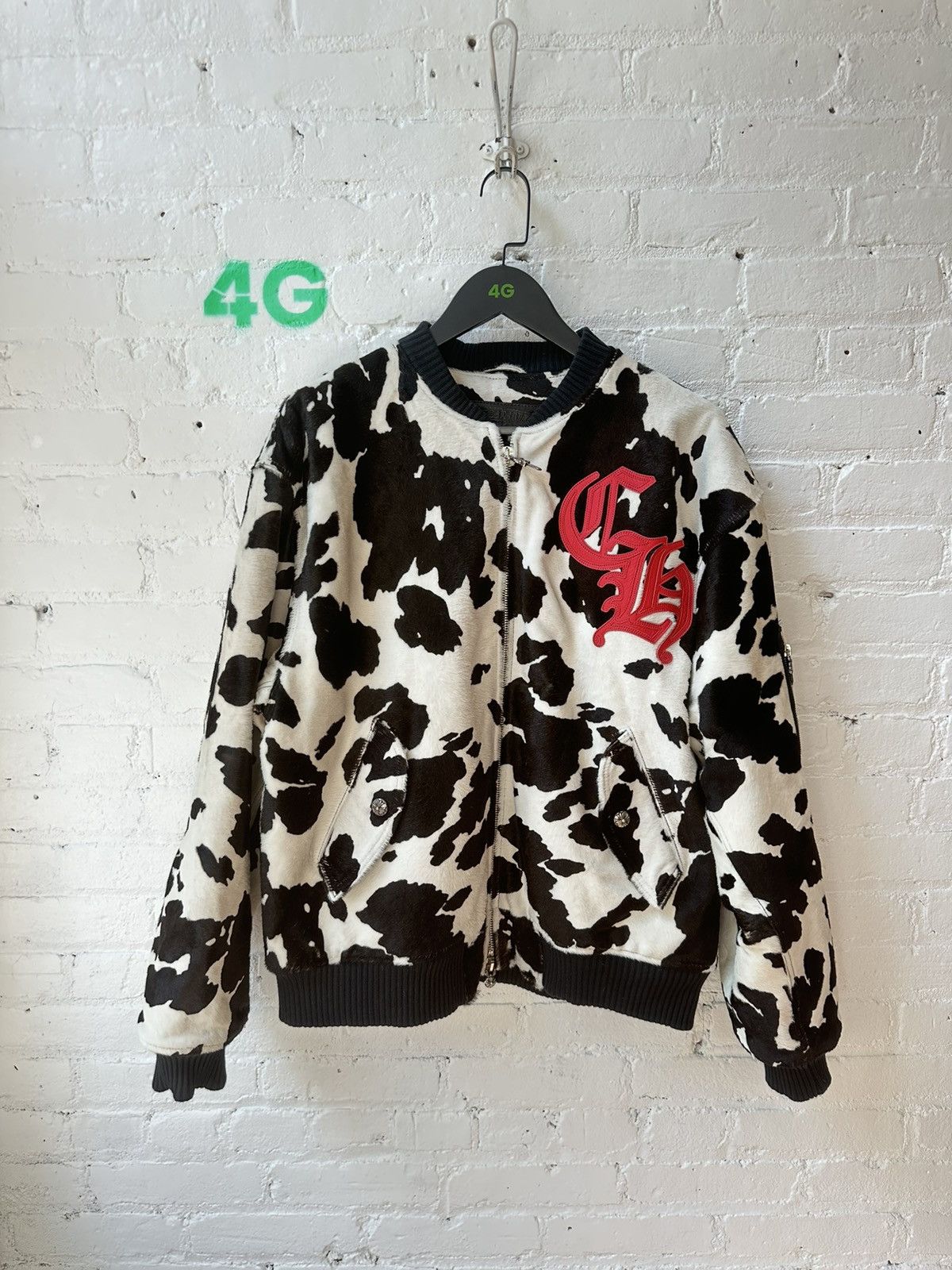 Chrome Hearts CHROME HEARTS COWPRINT PONY HAIR BOMBER Size US L / EU 52-54 / 3 - 1 Thumbnail