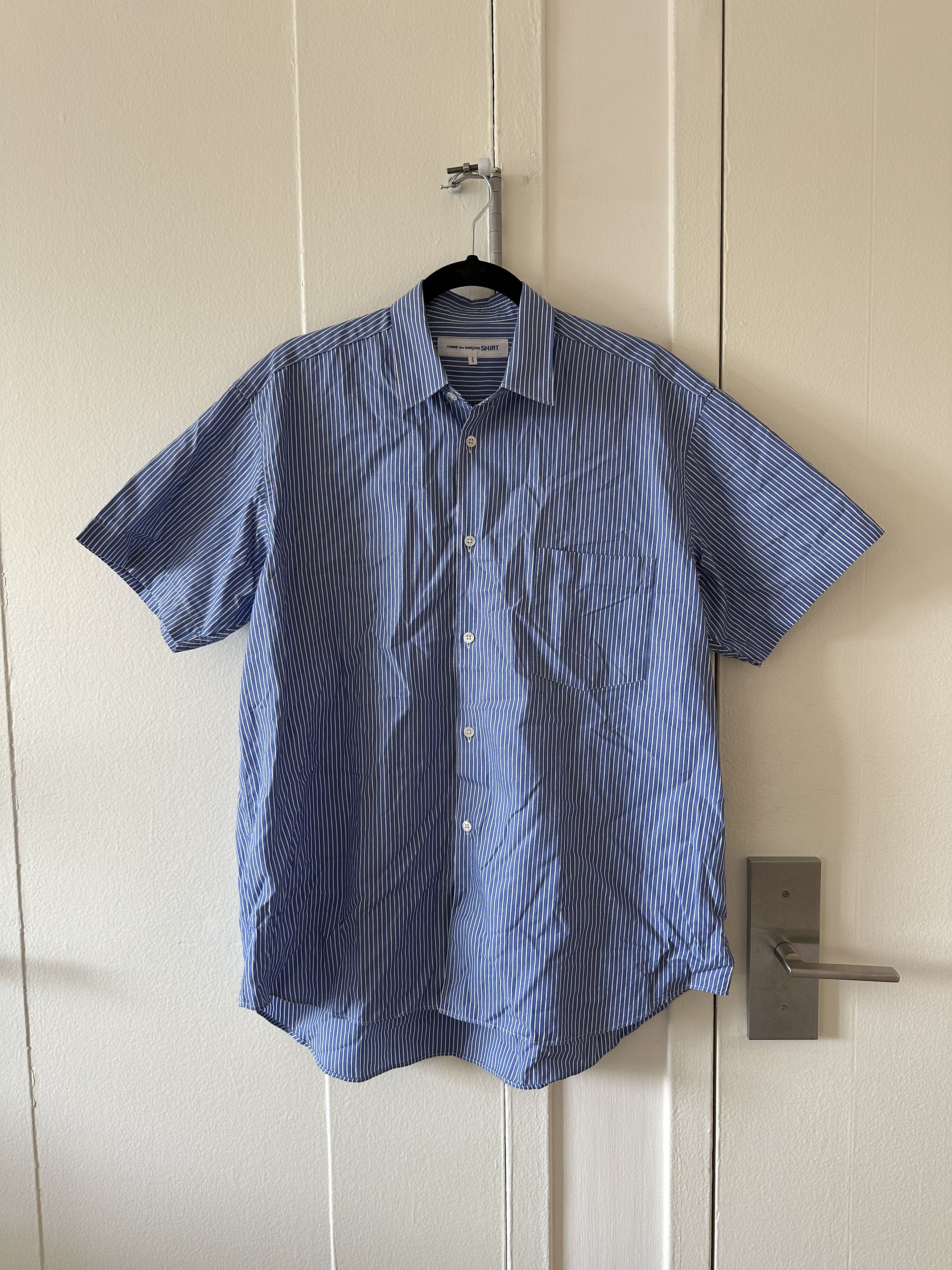 Comme des Garçons Shirt Blue Striped Shirt