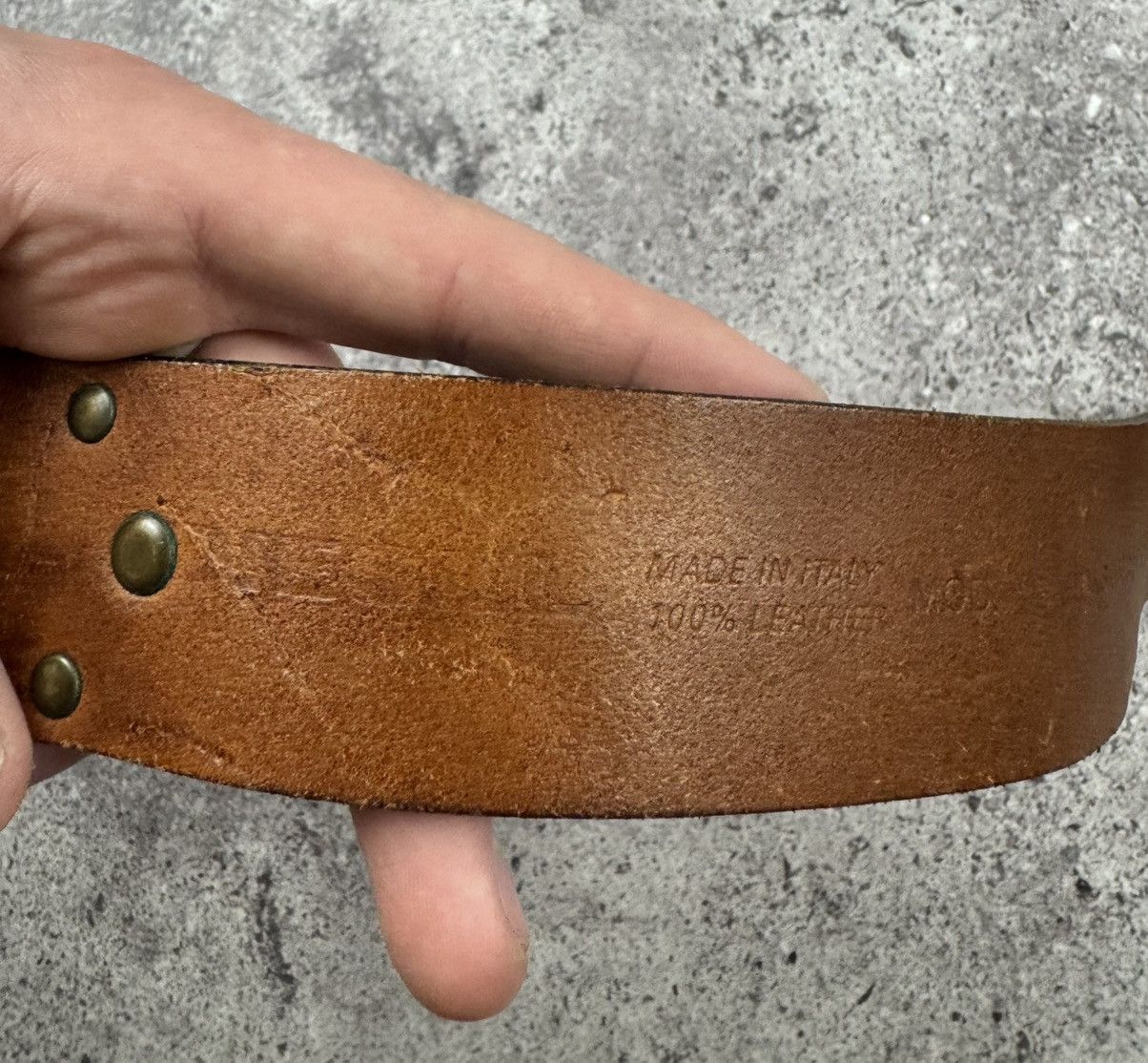 Vintage Diesel Japanese Style Archive Patchwork Leather Belt