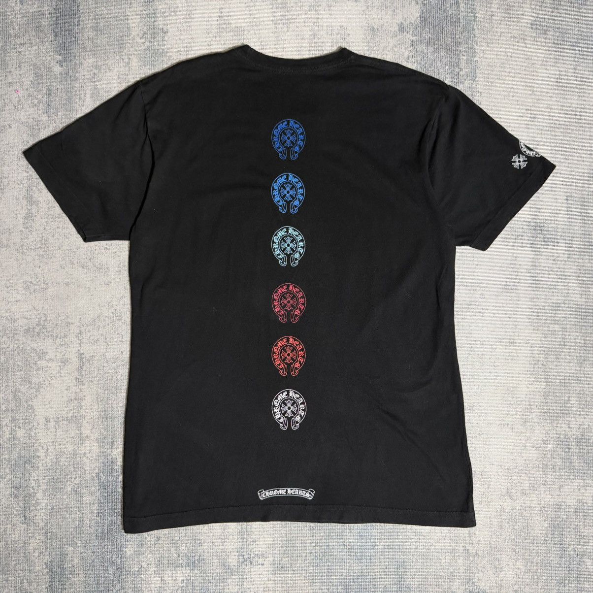 Chrome Hearts Chrome Heart Multi Color Horseshoe T-Shirt | Grailed
