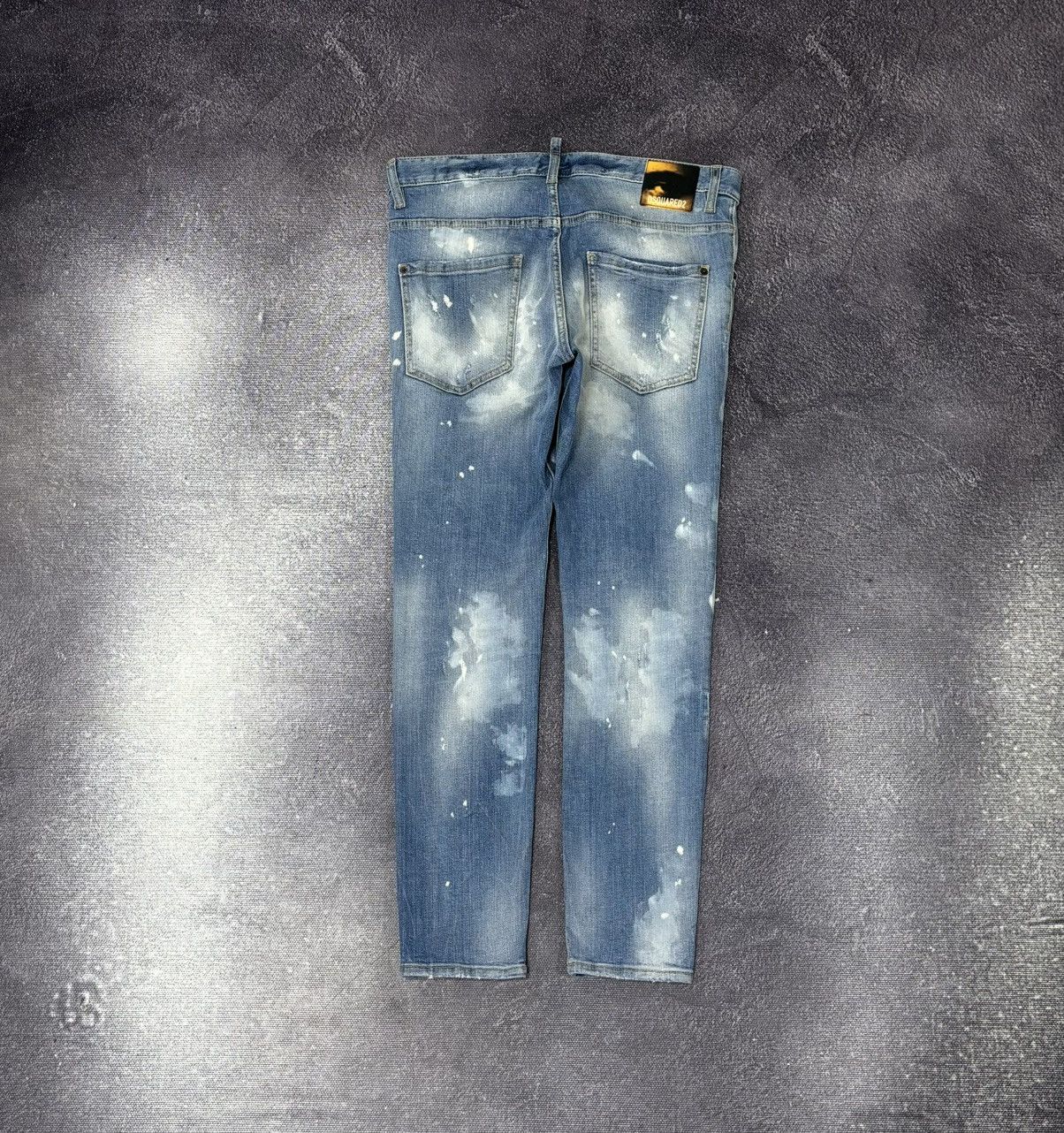 Dsquared2 Dsquared2 Light Blue Ripped Skinny Distressed Denim Jeans Size US 34 / EU 50 - 2 Thumbnail