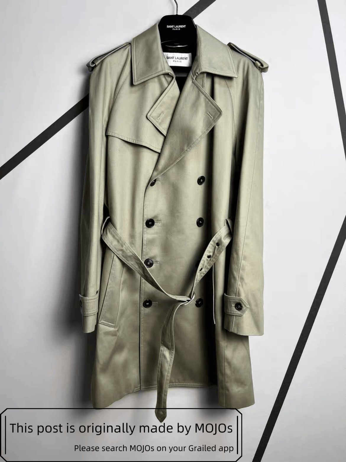 Saint Laurent Paris Sz 46 Saint Laurent Paris 19SS Trench Coat mojos9231309 Size US S / EU 44-46 / 1 - 1 Thumbnail