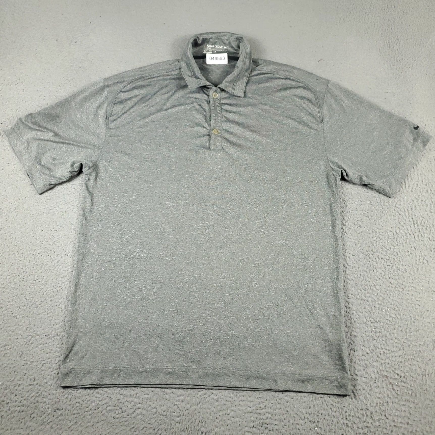 Nike Nike Polo Shirt Mens Large Gray Swoosh Casual Short Sleeve Nike Dri-Fit Polo Size US L / EU 52-54 / 3 - 2 Thumbnail