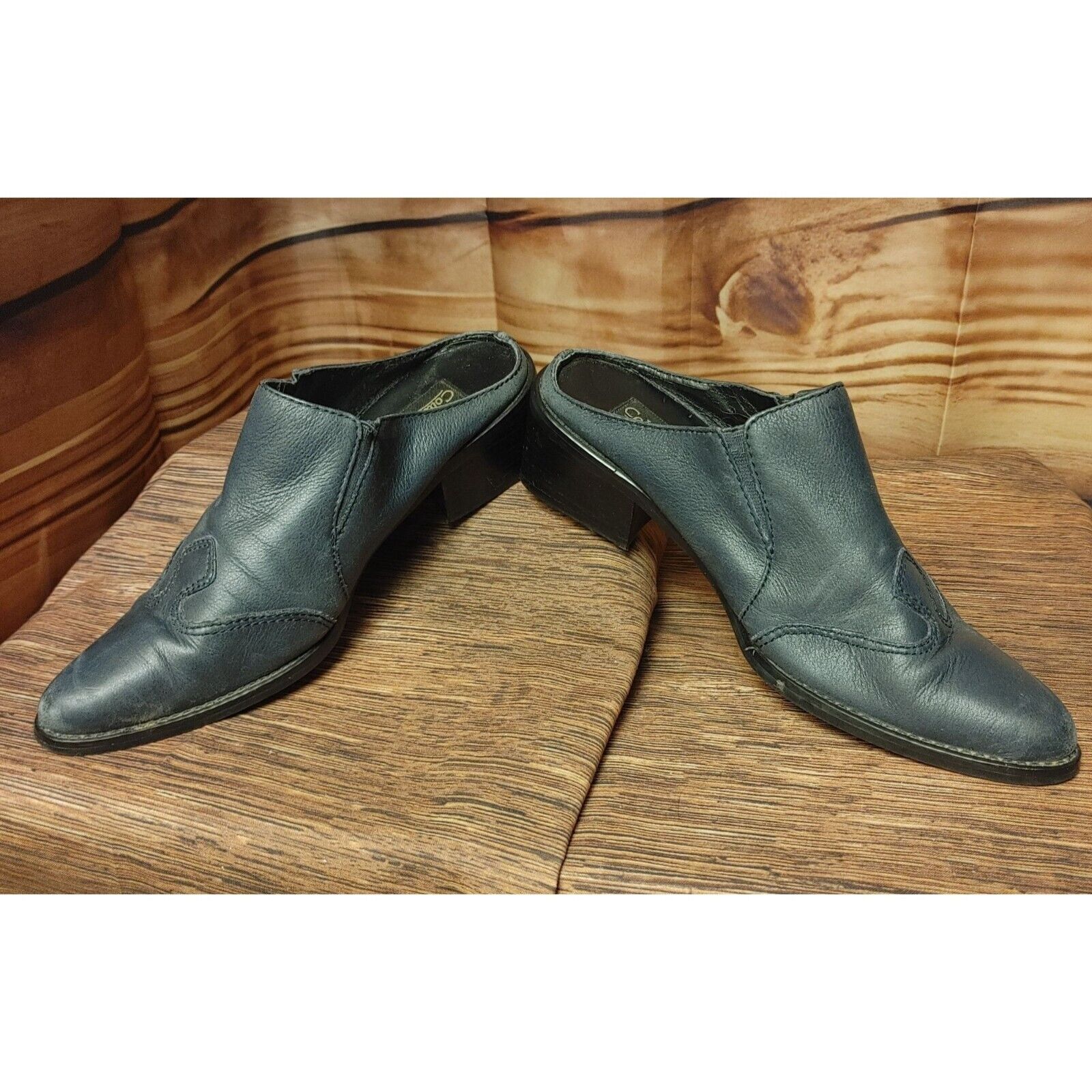 Coldwater Creek Coldwater Creek Women's Black Closed Toe Short Heel Shoes 6. Size US 6.5 / IT 36.5 - 3 Thumbnail