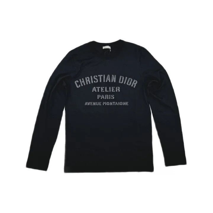 Dior Dior Dior Black Logo Print Long Sleeve T-Shirt 0079-2507 Size US S / EU 44-46 / 1 - 2 Thumbnail