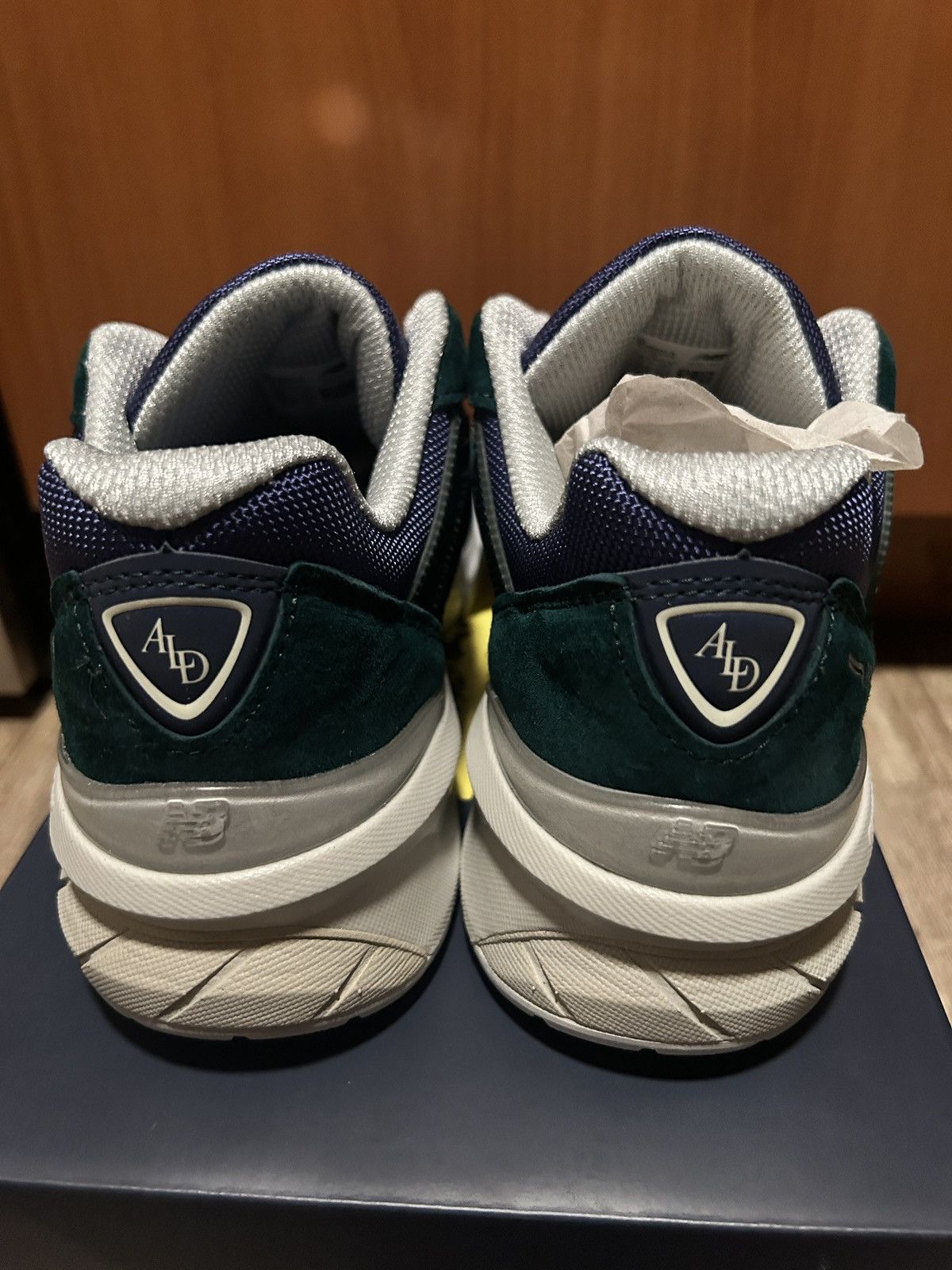 Aime Leon Dore × New Balance AIME LEON DORE NEW BALANCE 990V5 GREEN NAVY size US 7.5 Size US 7.5 / EU 40-41 - 6 Thumbnail