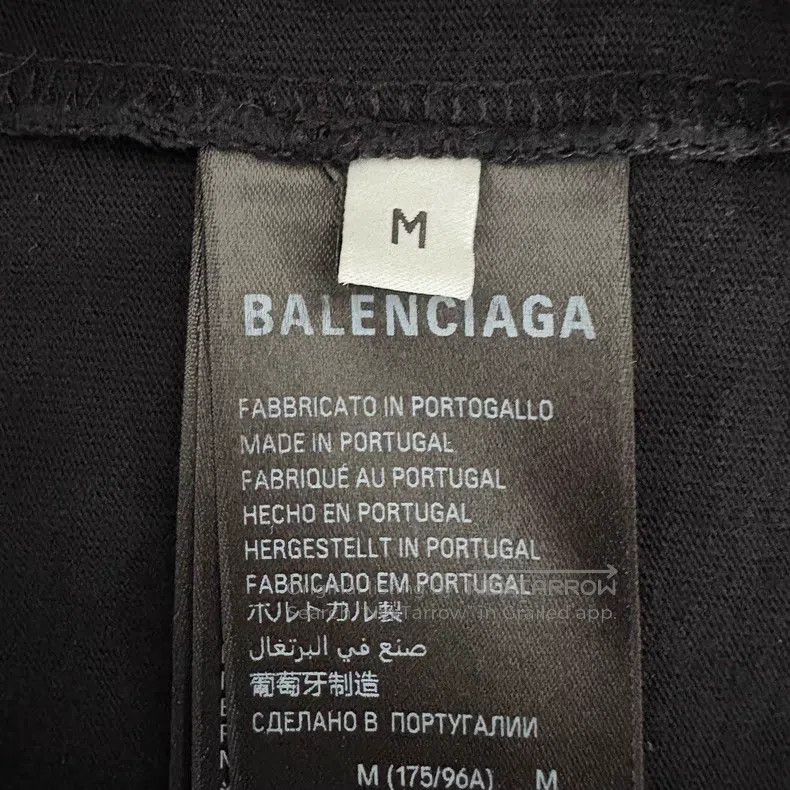 Balenciaga Balenciaga Wave Logo Printed Pattern Round Neck Short Slee Size US M / EU 48-50 / 2 - 4 Thumbnail