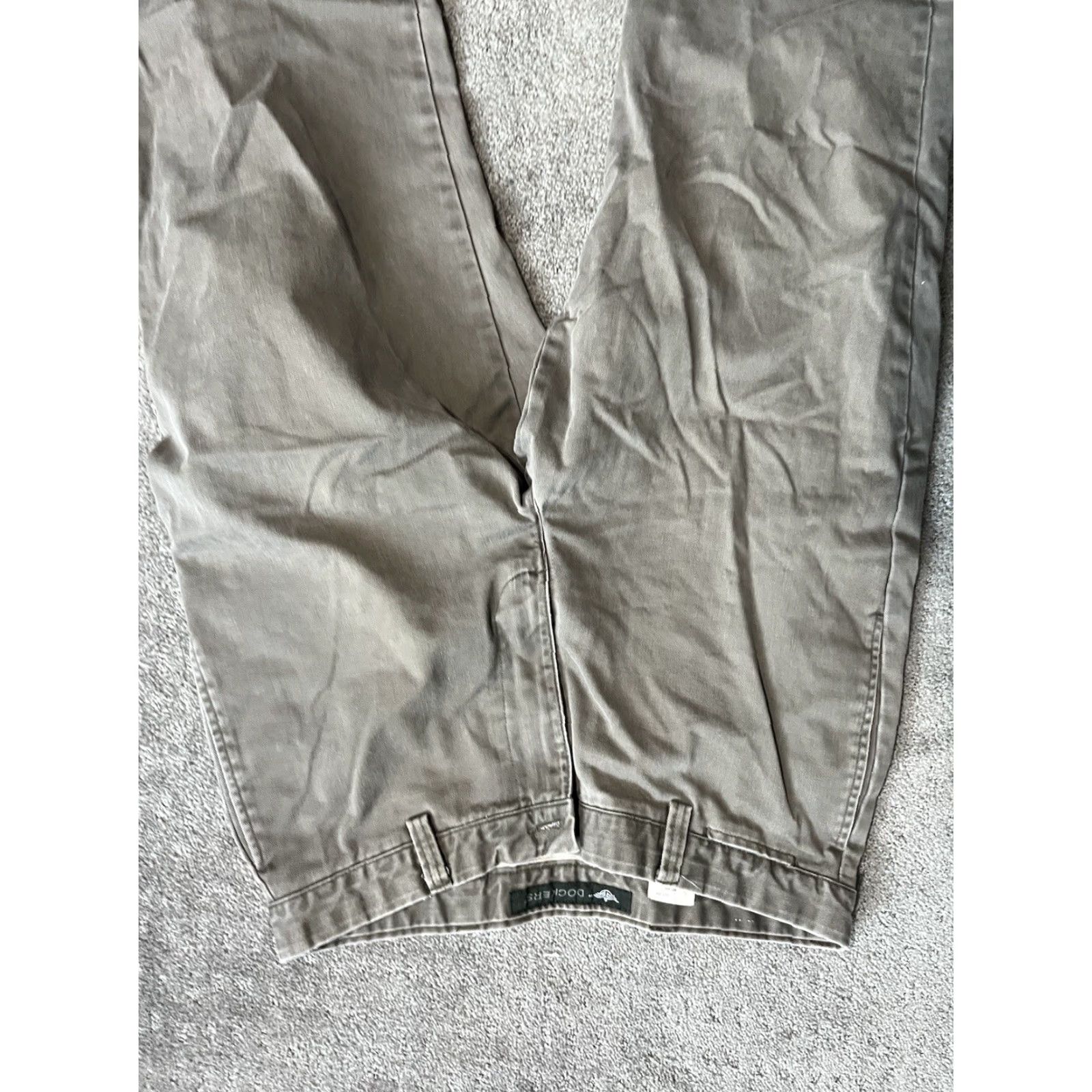 Dockers DOCKERS Pants Flat Front Classic Fit Mens 34x30 Brown Chino | Size 34 Regular Waist 34 Inseam 30 in Cotton Flat Front Belt Loops Button Dockers D2 Size US 34 / EU 50 - 4 Thumbnail