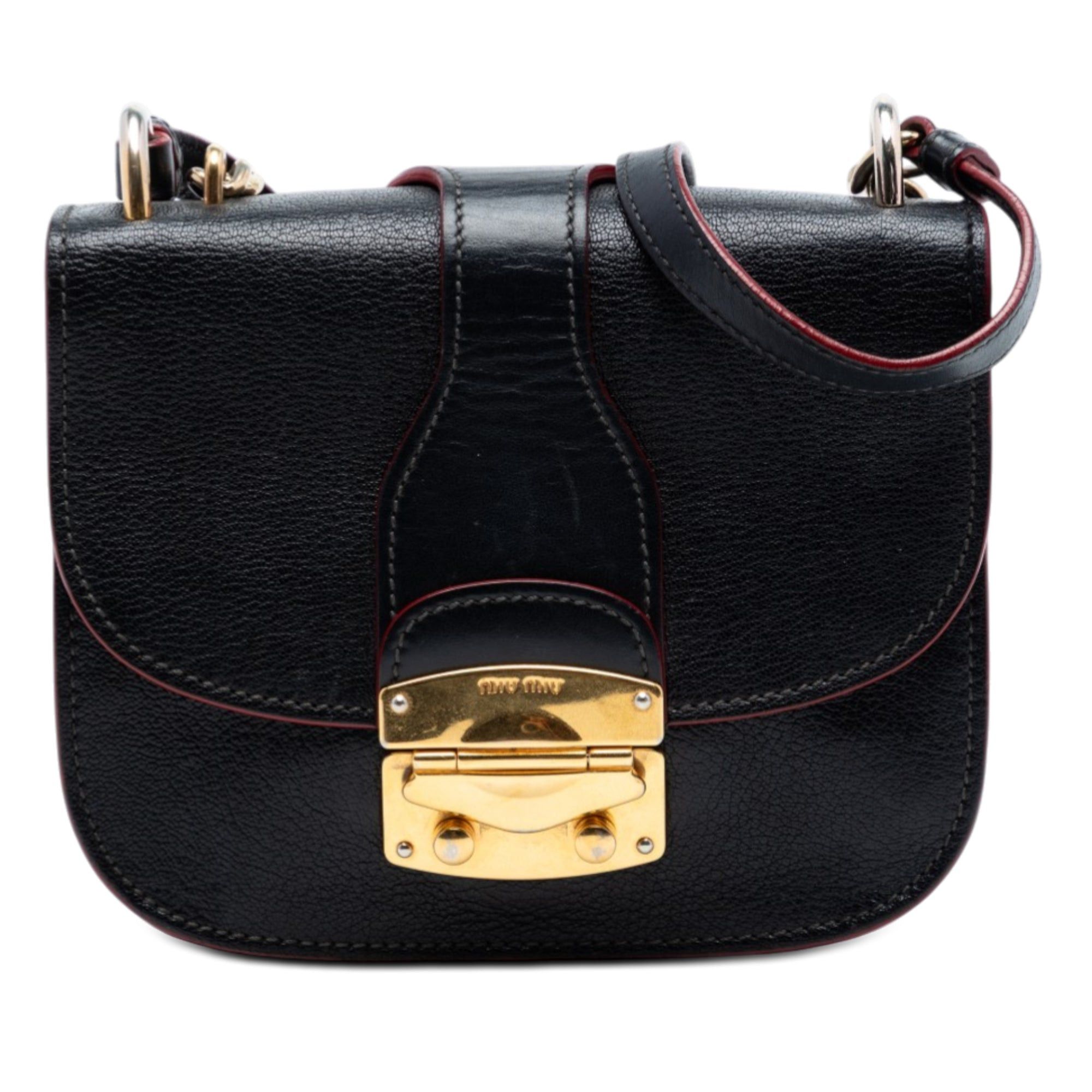 Miu Miu Goatskin Madras Satchel Size ONE SIZE - 1 Thumbnail