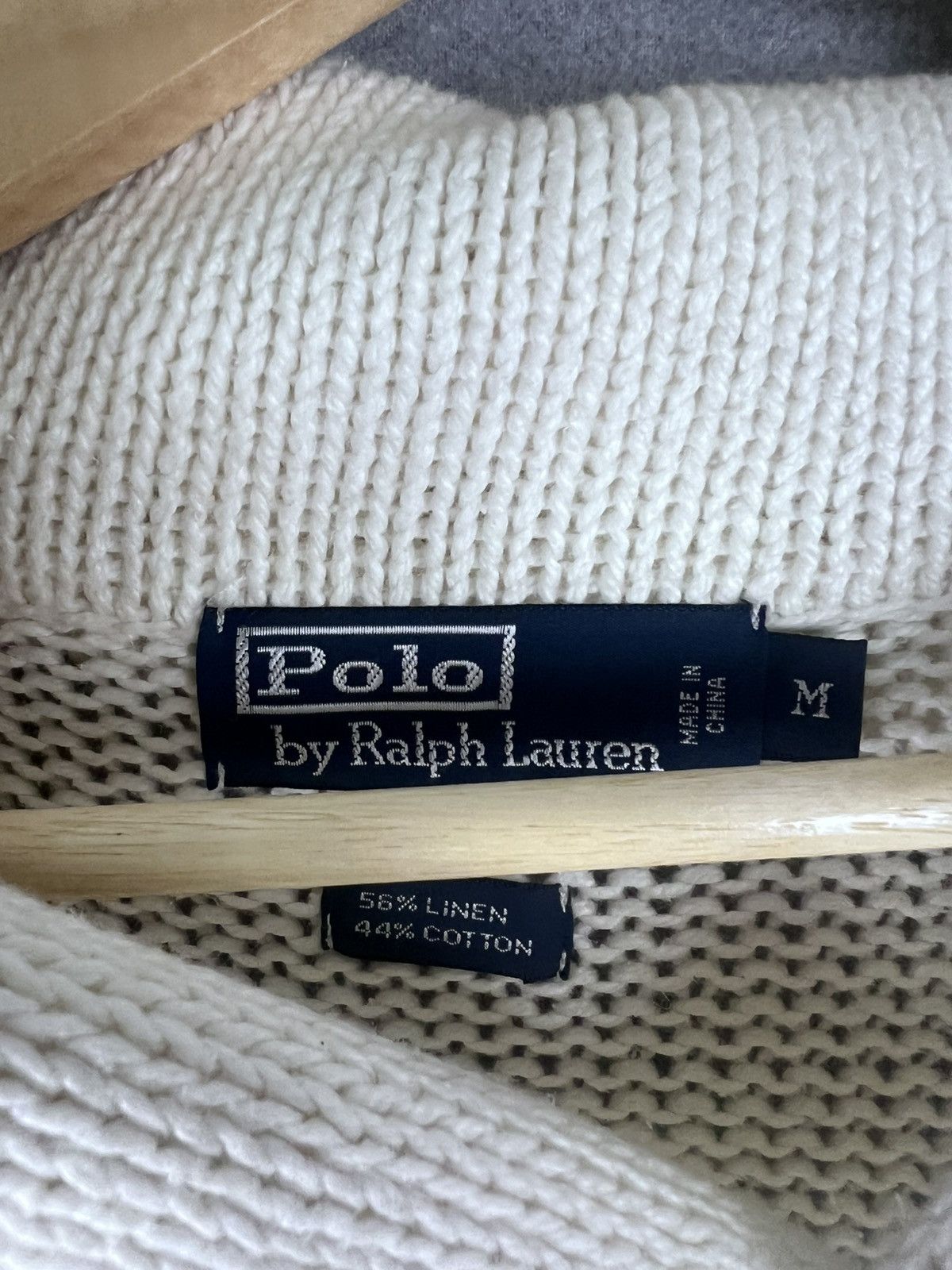 Polo Ralph Lauren Vintage Polo Ralph Lauren Linen Shawl Knit Sweater Men’s M Size US M / EU 48-50 / 2 - 3 Thumbnail