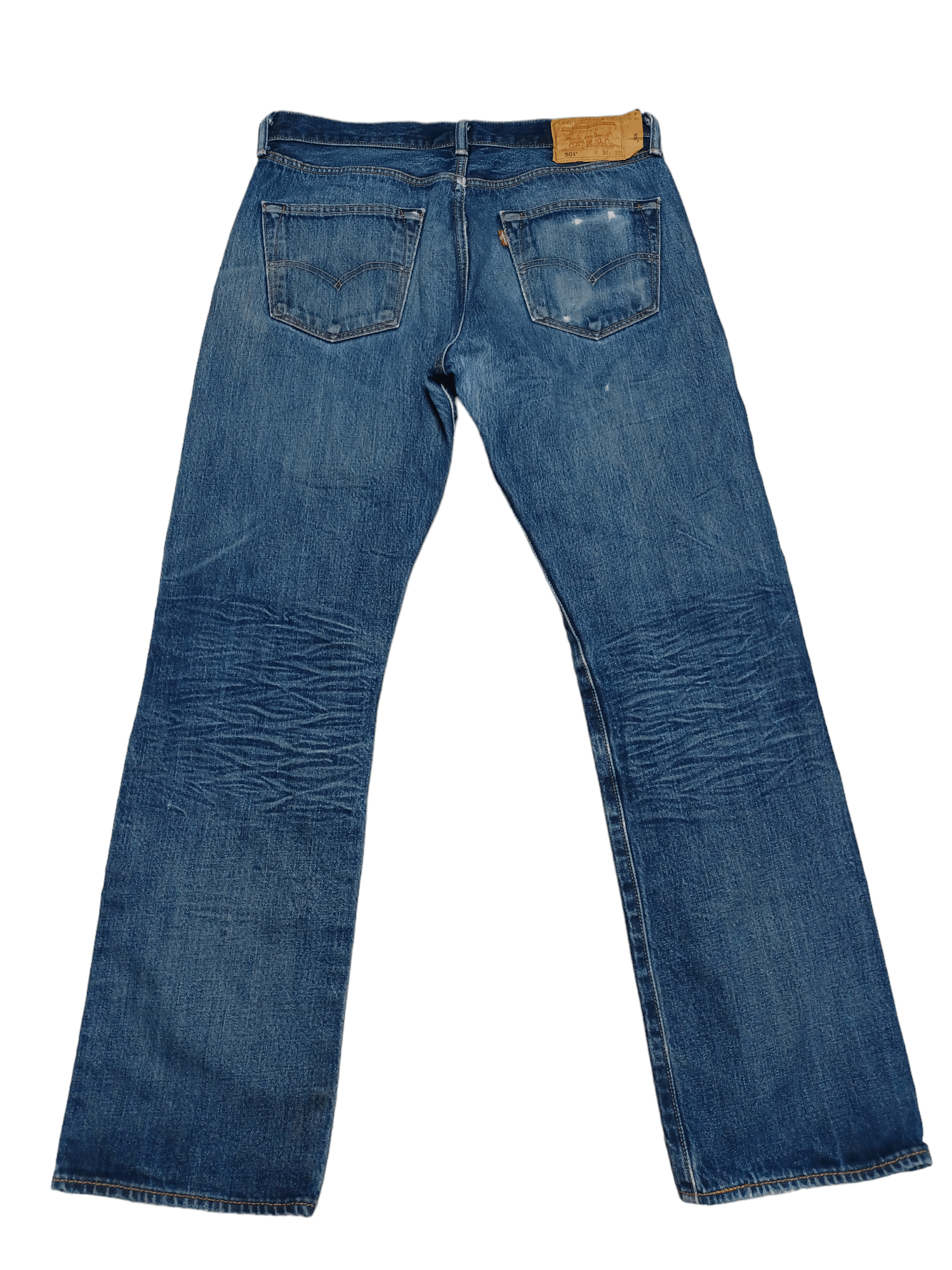 Levi's Vintage Clothing DIRTY DISTRESSED VINTAGE LEVIS 501 W34 L32 JEANS DENIM Size US 34 / EU 50 - 2 Thumbnail