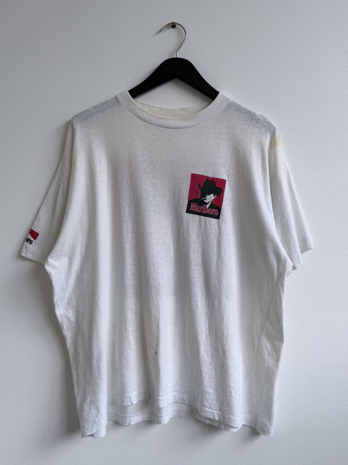 Vintage Vintage 90s Marlboro Cowboy T-Shirt Size US XL / EU 56 / 4 - 6 Thumbnail
