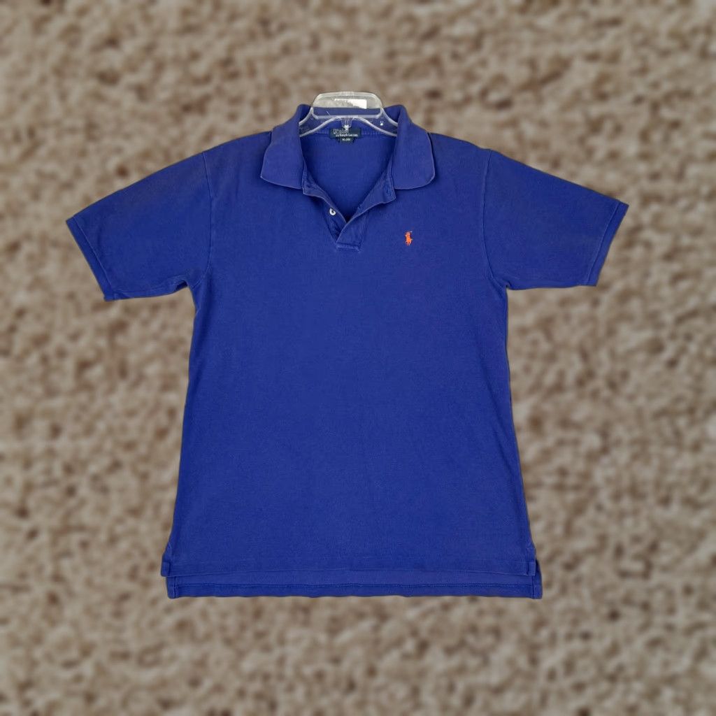 Polo Ralph Lauren Polo Ralph Lauren Polo Shirt Teens XL Blue Cotton Short Sleeve Logo Top Size US XL / EU 56 / 4 - 1 Thumbnail