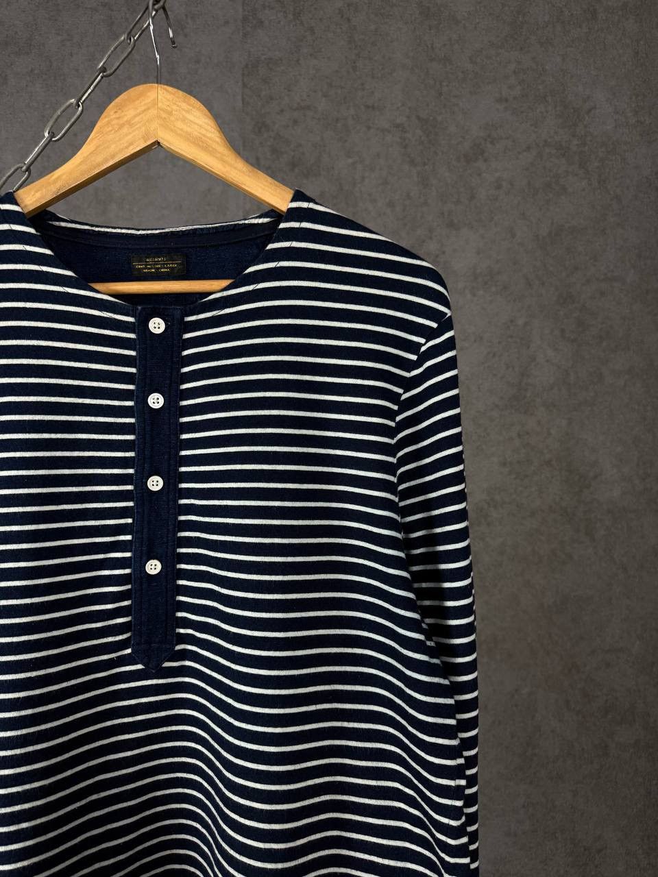 Allsaints Allsaints vintage striped true indigo longsleeve Size US L / EU 52-54 / 3 - 2 Thumbnail