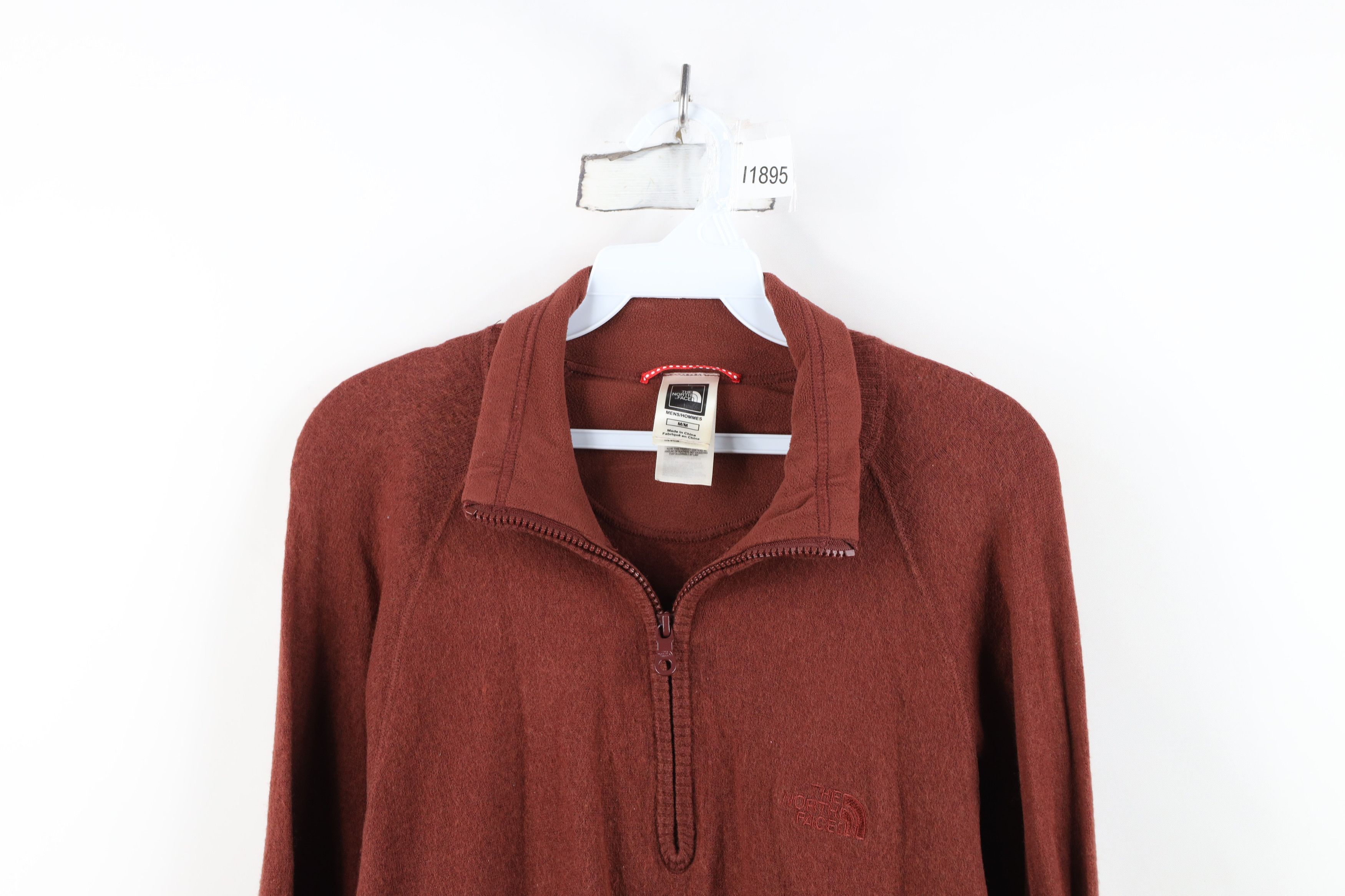 The North Face Vintage The North Face Wool Blend Knit Half Zip Sweater Red Size US M / EU 48-50 / 2 - 2 Thumbnail