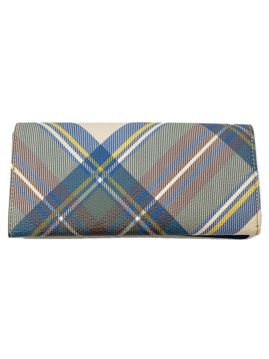 Vivienne Westwood Vivienne Westwood Check Long Wallet Blue Size ONE SIZE - 2 Thumbnail