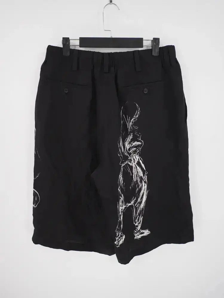 Yohji Yamamoto Sz 2 Yohji Yamamoto 21AW Abstract Print Silk Shorts-2507 Size US 32 / EU 48 - 2 Thumbnail