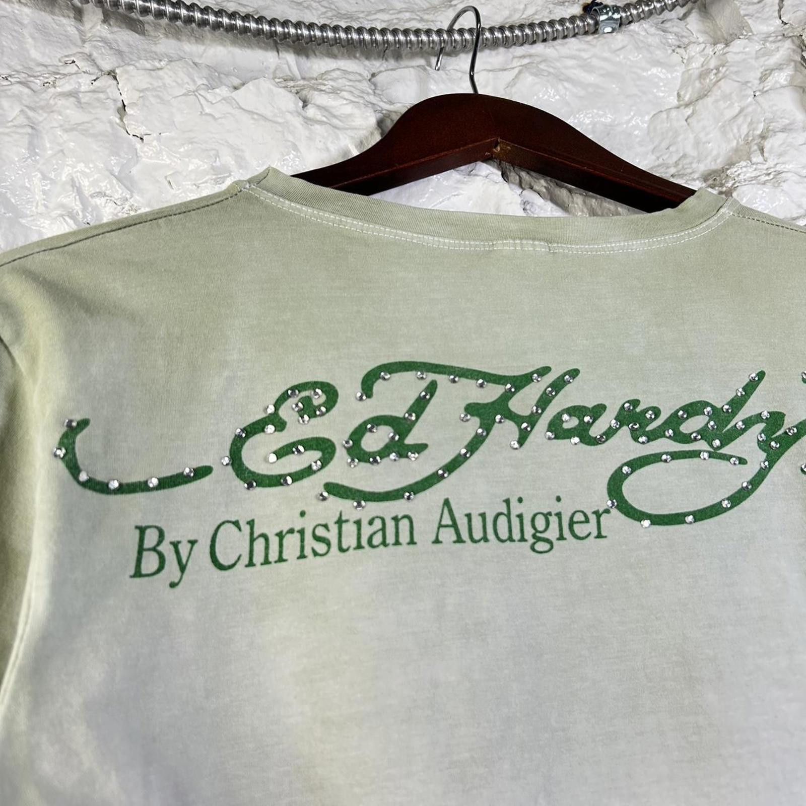Ed Hardy Y2K Ed Hardy Swavorski Crystal Baby Tee Size Small Size S / US 4 / IT 40 - 4 Thumbnail