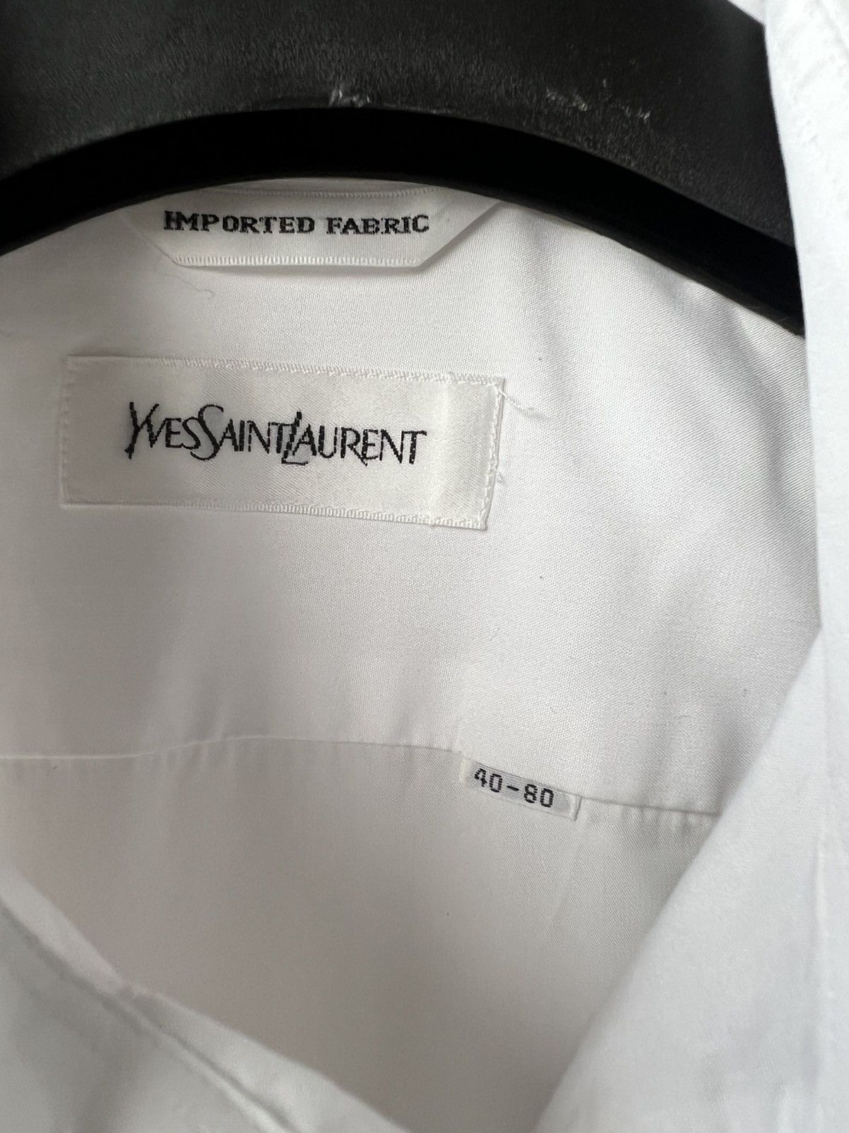 Vintage × Yves Saint Laurent Yves Saint Lauren White Shirt Size US L / EU 52-54 / 3 - 10 Thumbnail