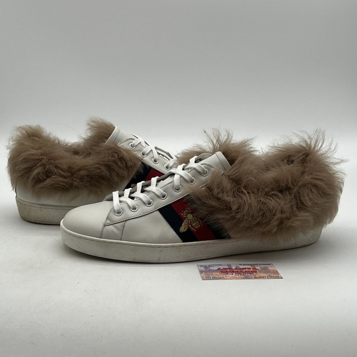 Gucci Gucci Ace Sneakers Fur Women Size US 13 / EU 46 - 1 Thumbnail