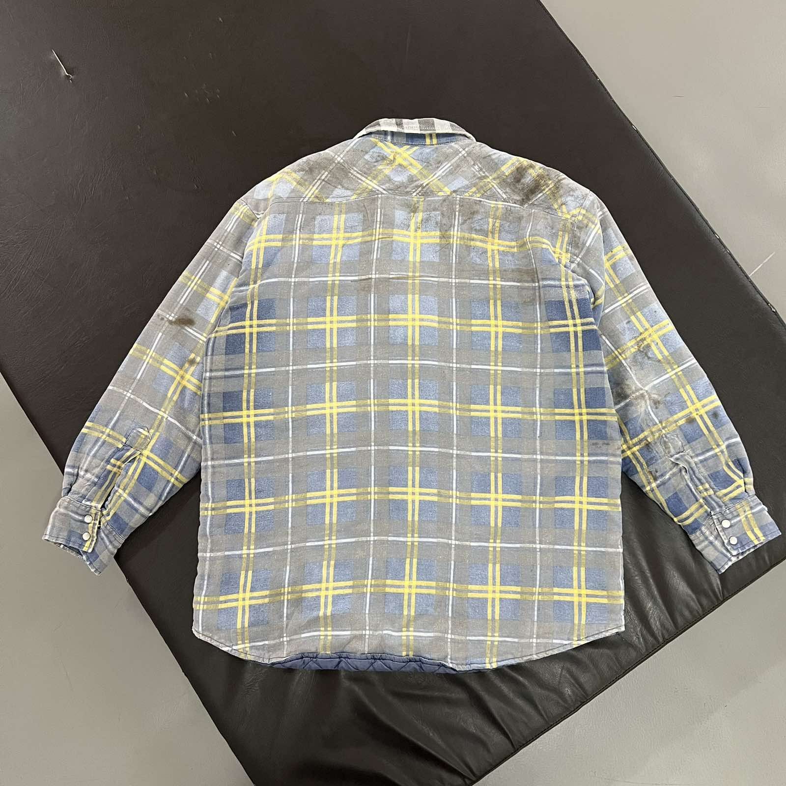 Dickies Vintage Dickies Flannel Shirt Workwear Button Up Sz L Size US L / EU 52-54 / 3 - 2 Thumbnail