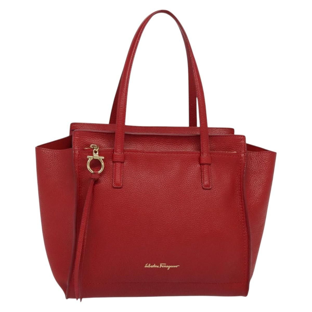 Salvatore Ferragamo Salvatore Ferragamo Amy Tote Pebbled Leather Size ONE SIZE - 1 Thumbnail