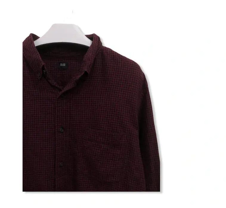 Flannel × Japanese Brand Japanese Brand Uniqlo Plaid Tartan Flannel Shirt 👕 Size US M / EU 48-50 / 2 - 2 Thumbnail