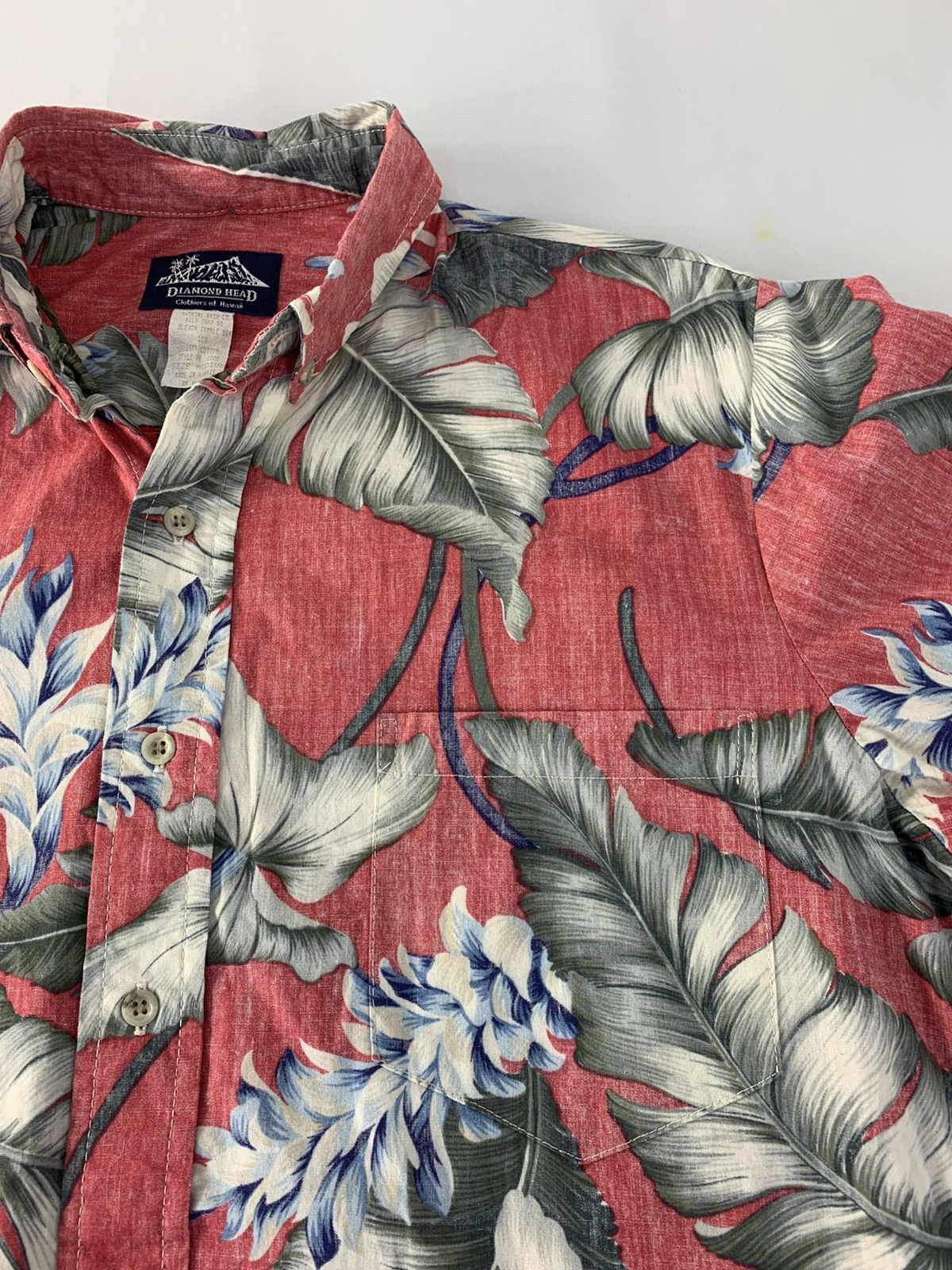 Diamond Head 80s 90s Diamond Head Hawaiian Shirt Floral Design Size US L / EU 52-54 / 3 - 3 Thumbnail