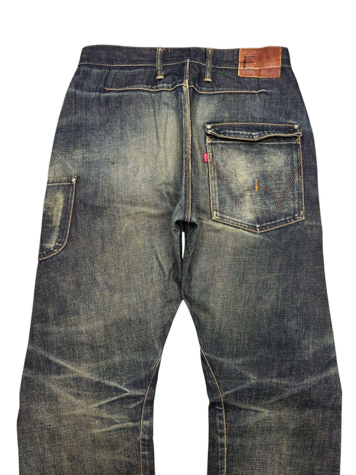Undercover Rusty Edwin Function Baggy Jeans Mud Wash Denim Loose Size US 31 - 4 Thumbnail