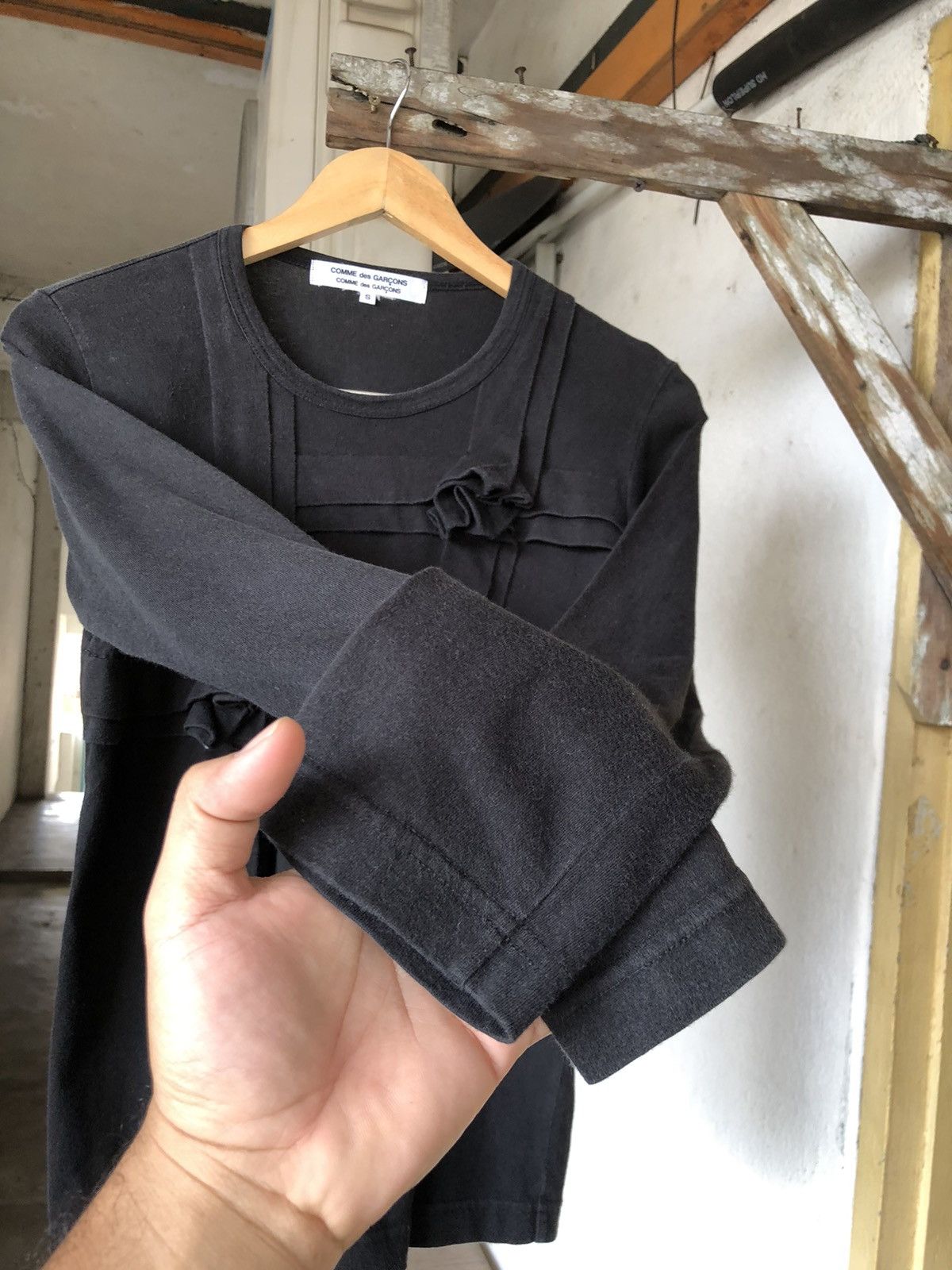 Comme des Garcons Comme des Garcons Faded Bondage Punk Long Sleeve Tshirt Size S / US 4 / IT 40 - 8 Thumbnail