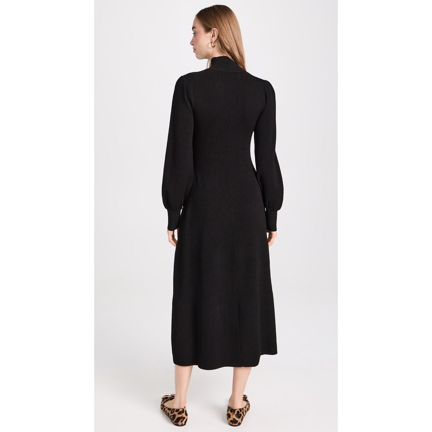 Hill House Hill House The Persephone Dress Black Knit Long Sleeves Size XXL / US 16-18 / IT 52-54 - 11 Thumbnail