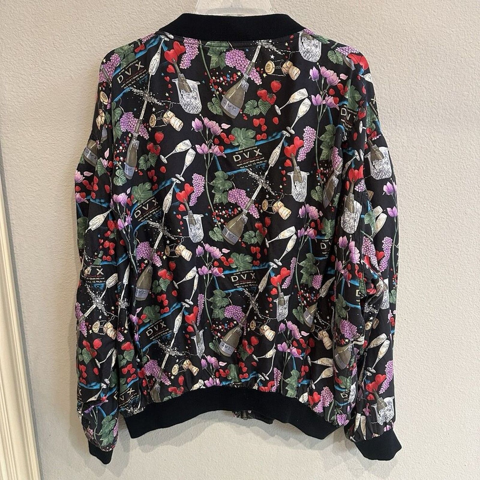 Nicole Miller Vintage Nicole Miller '94 Silk Bomber Jacket Wine champagne Size L / US 10 / IT 46 - 5 Thumbnail