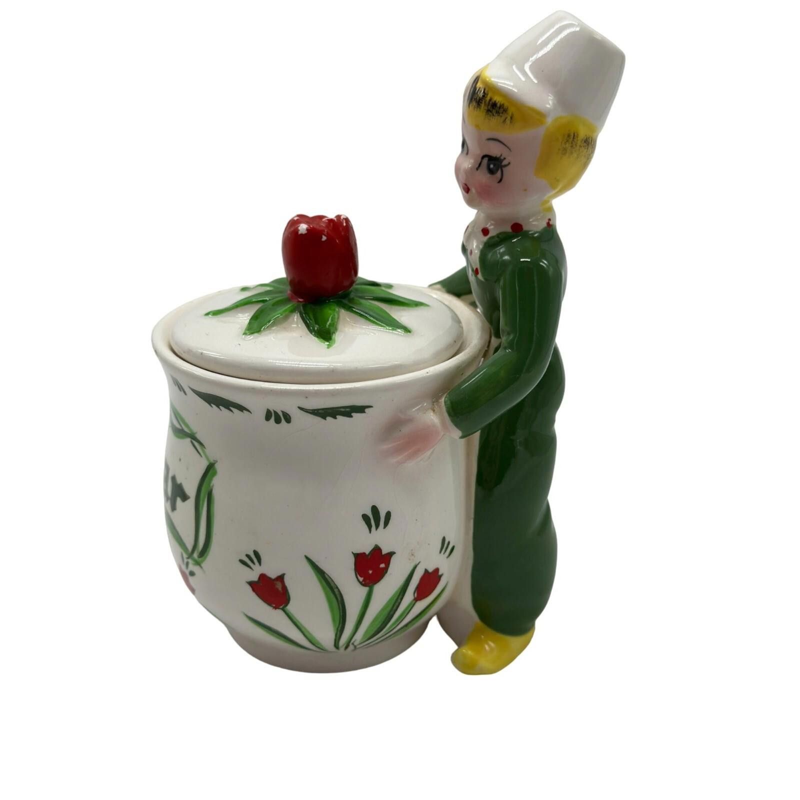 Yohan Serfaty Vintage Yona Shafford Tulip Tyme Dutch Boy Sugar Jar Size ONE SIZE - 5 Thumbnail