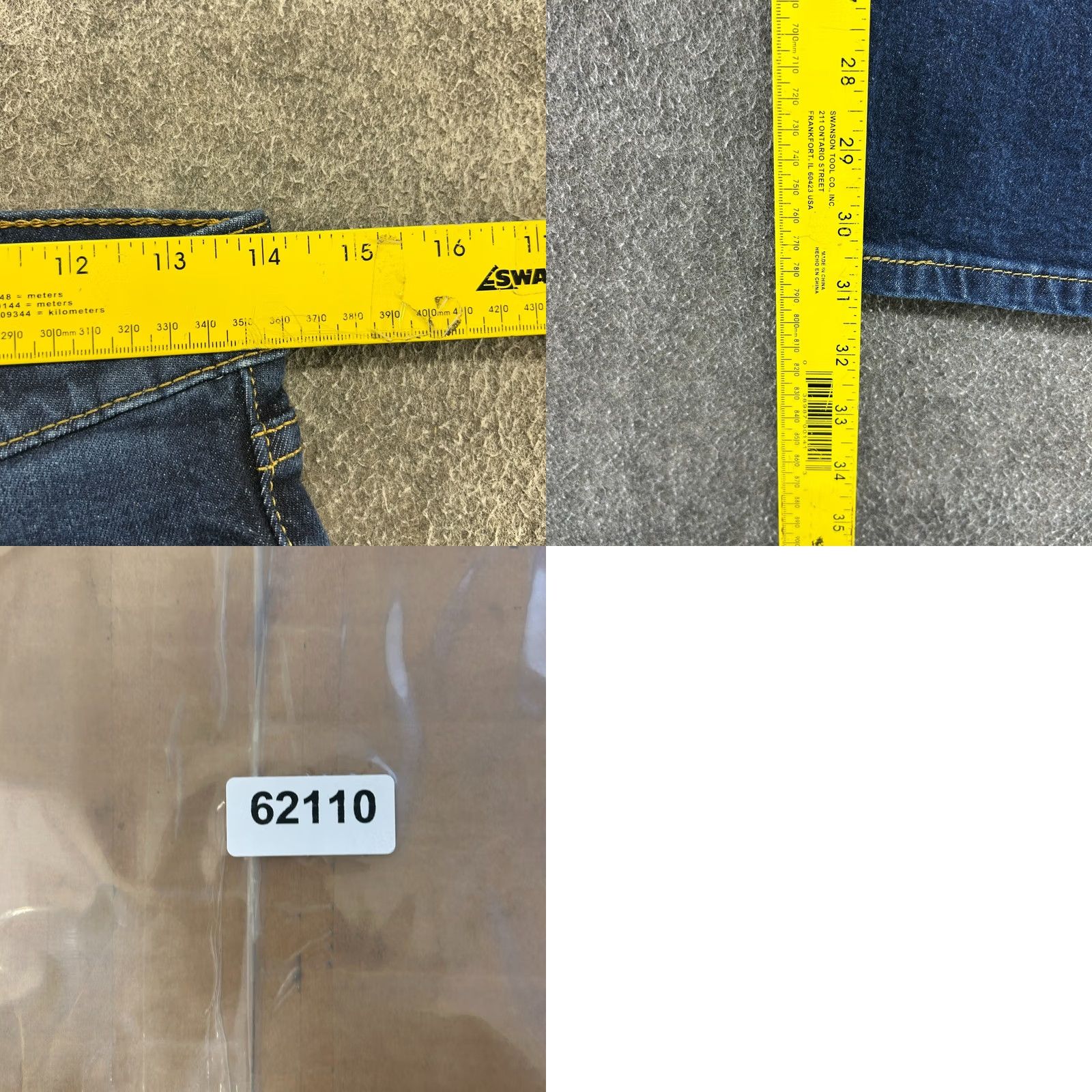 Levi's Levi's 511 Jeans Mens 30x32 Blue Slim Fit Dark Wash 5-Pocket Denim Stretch Size US 30 / EU 46 - 8 Thumbnail
