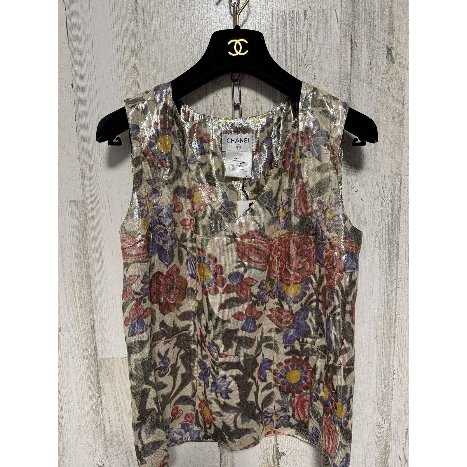 Chanel NWT CHANEL Silk Blouse 2015 Collection Karl Lagerfeld Size S / US 4 / IT 40 - 12 Thumbnail