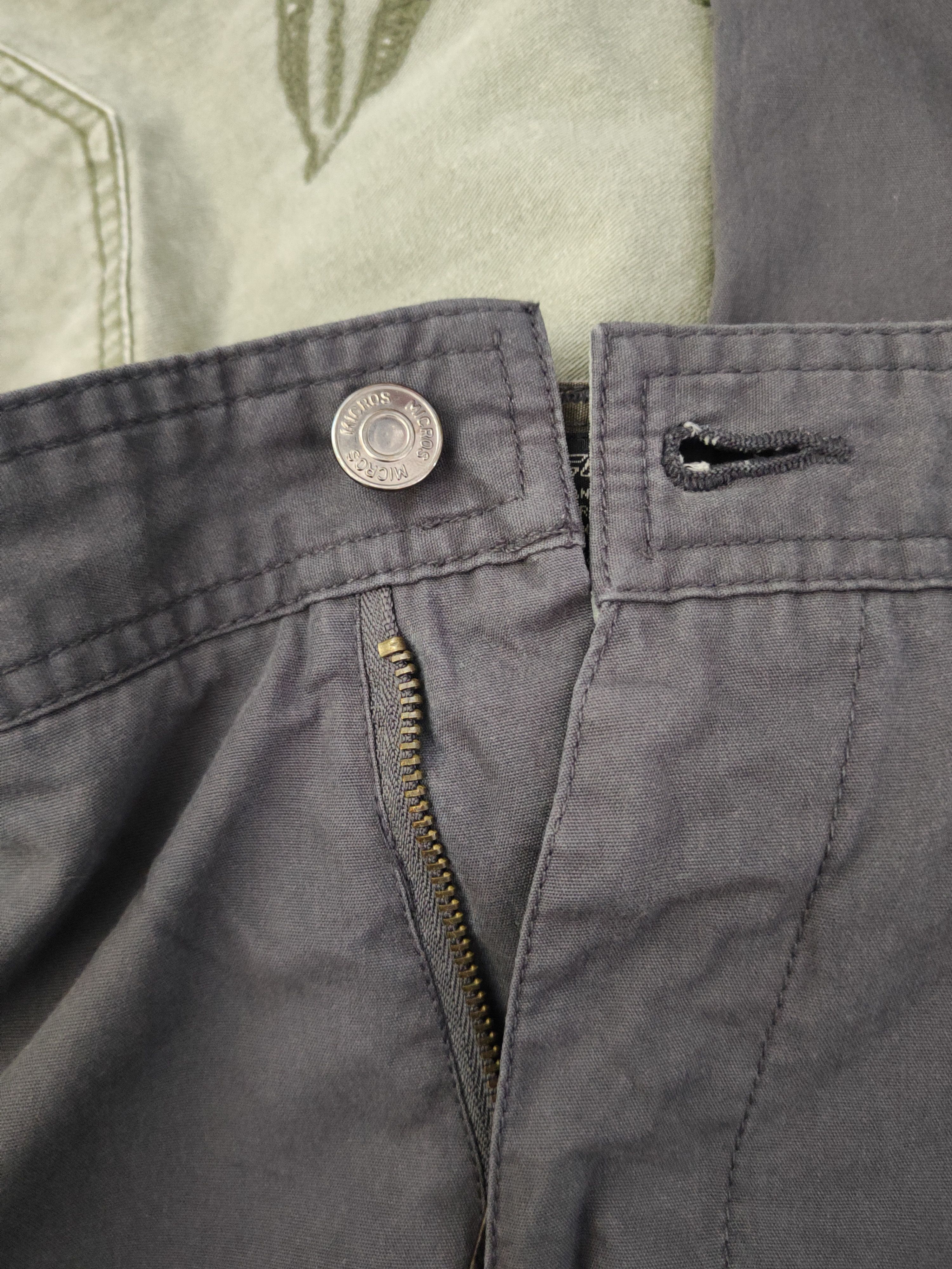 Japanese Brand DL Micros Gray Multipocket Tactical Cargo Pants #970 Size US 33 - 17 Thumbnail