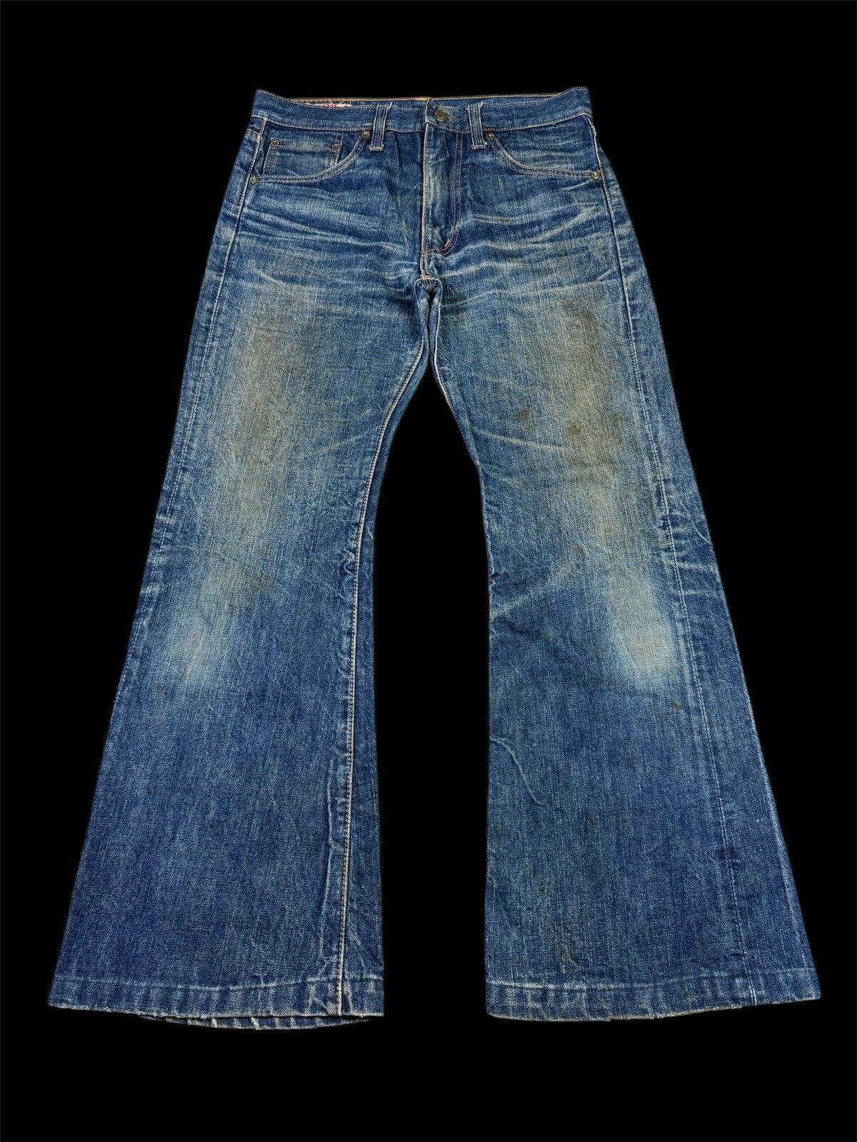 Flare💥 80/90s Vintage Edwin Insane Dirty Blue Rusty Jeans