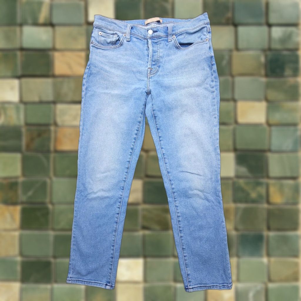 7 For All Mankind 7 for All Mankind Josefina Jeans Womens 29 Blue Button Fly Luxe Vintage Ankle Jeans Size 29" - 1 Thumbnail