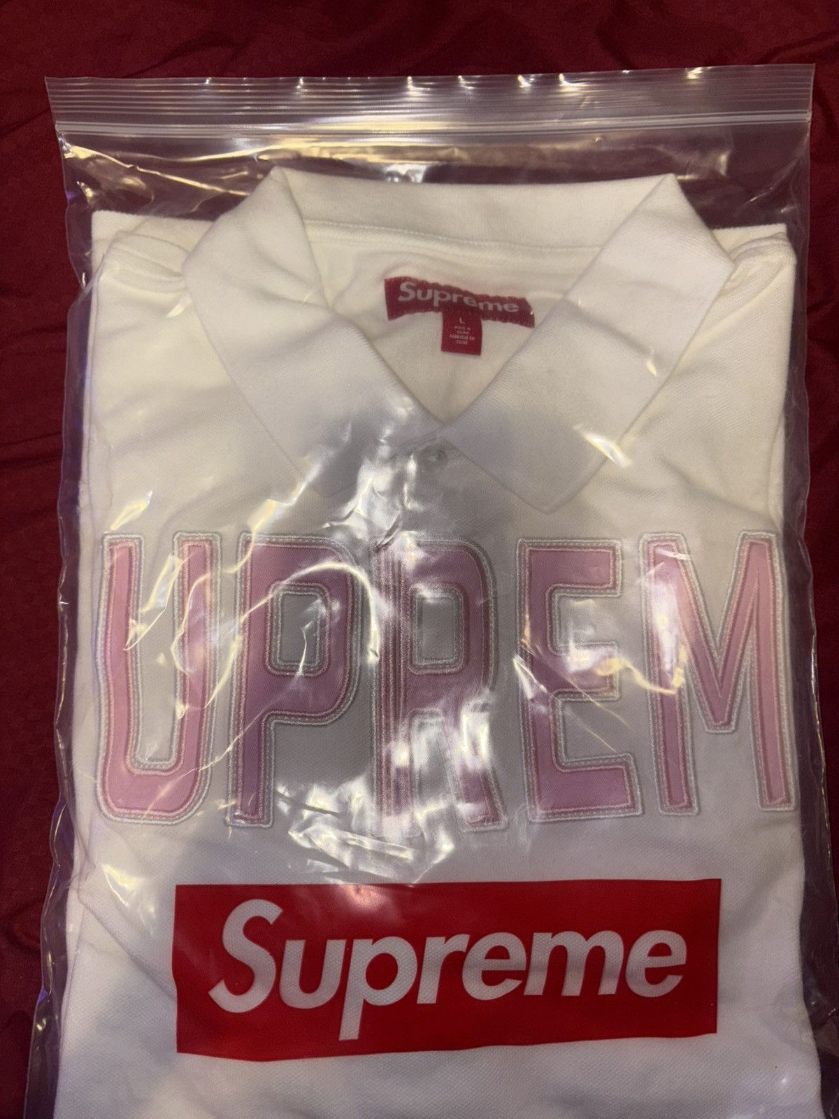Supreme Supreme Twill appliqué polo | Grailed
