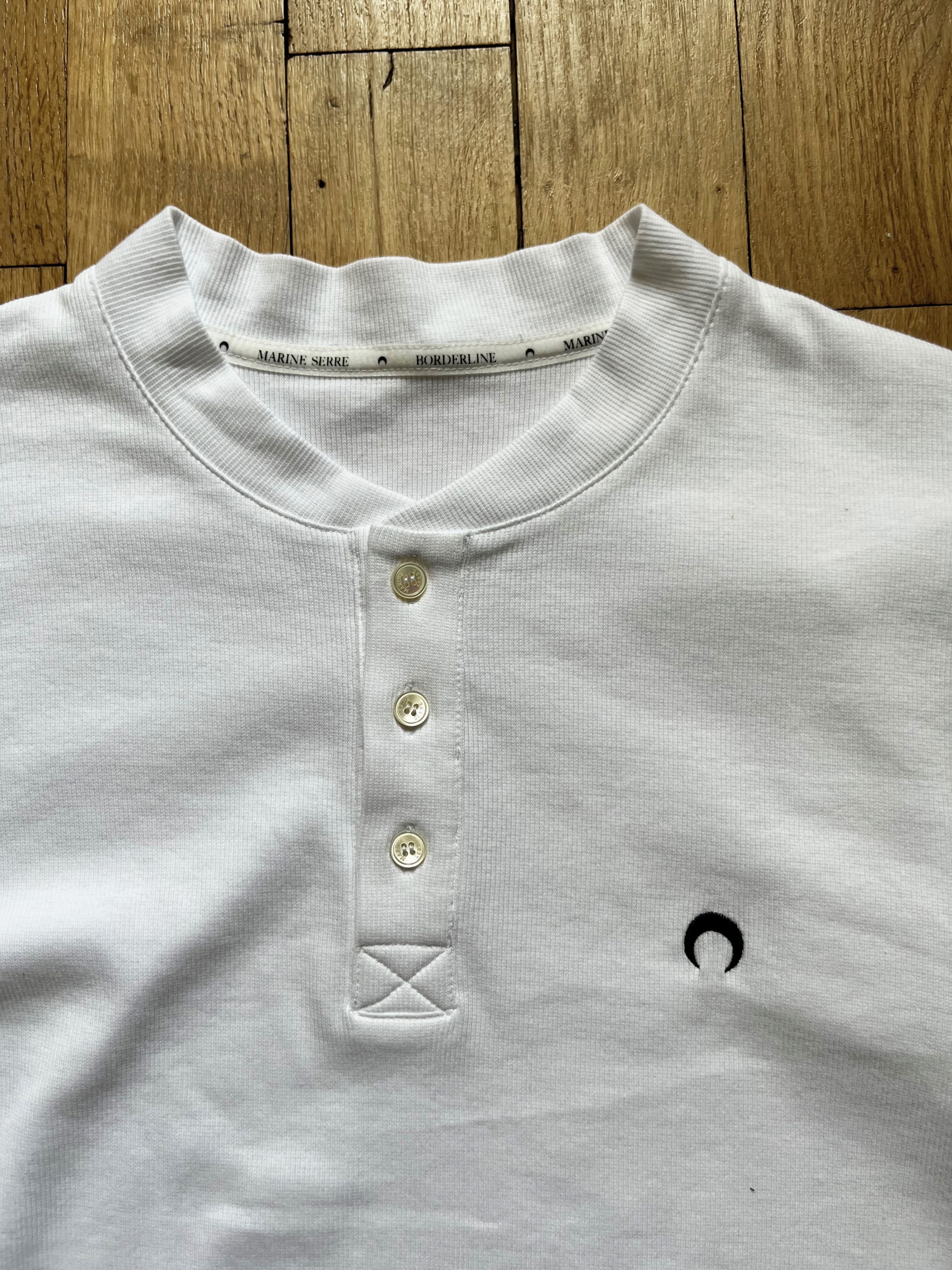 Marine Serre Marine Serre rib button henley tshirt Size US L / EU 52-54 / 3 - 3 Thumbnail