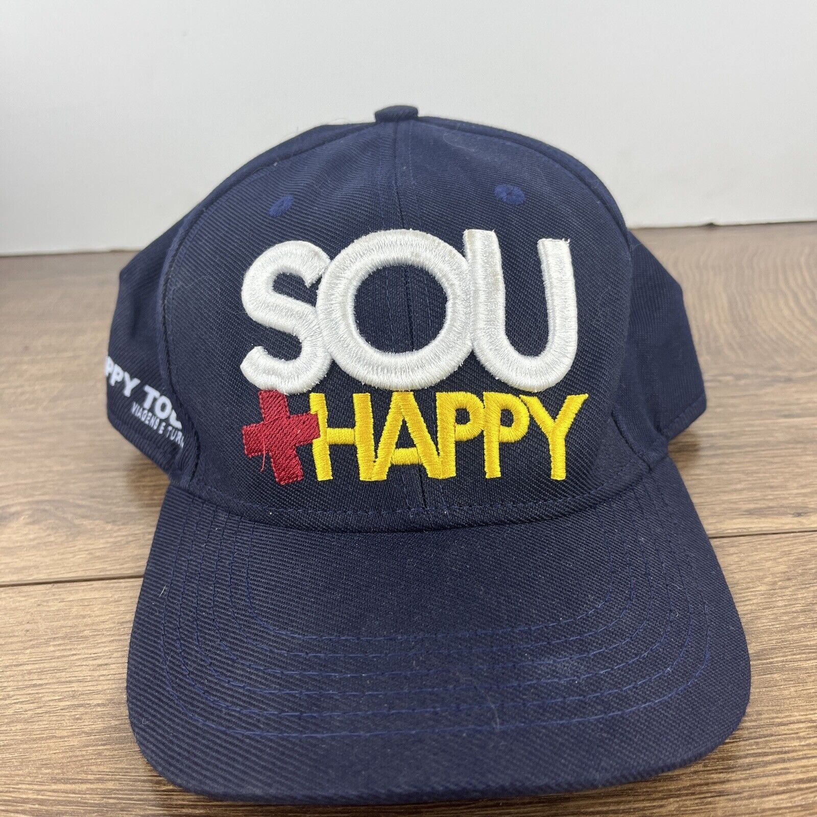 Other Sou Happy Hat Happy Tour Blue Hat Adjustable Adult Size Hat Size ONE SIZE - 4 Thumbnail