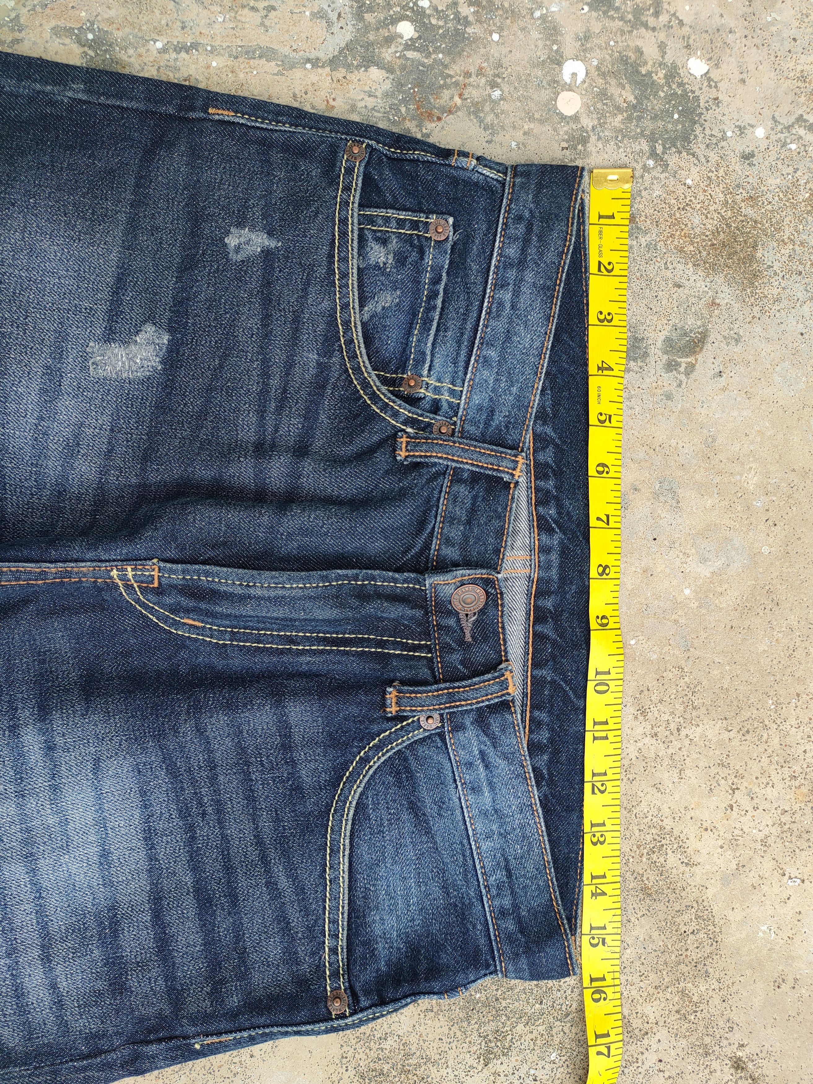 GU VINTAGE GU FADED RIPPED JEANS DENIM PANTS Size US 31 - 5 Thumbnail