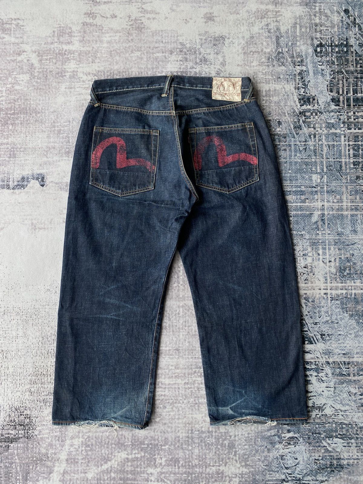 Evisu Vintage Evisu Daicock Painted Baggy Denim / Travis l Scott Size US 34 / EU 50 - 2 Thumbnail