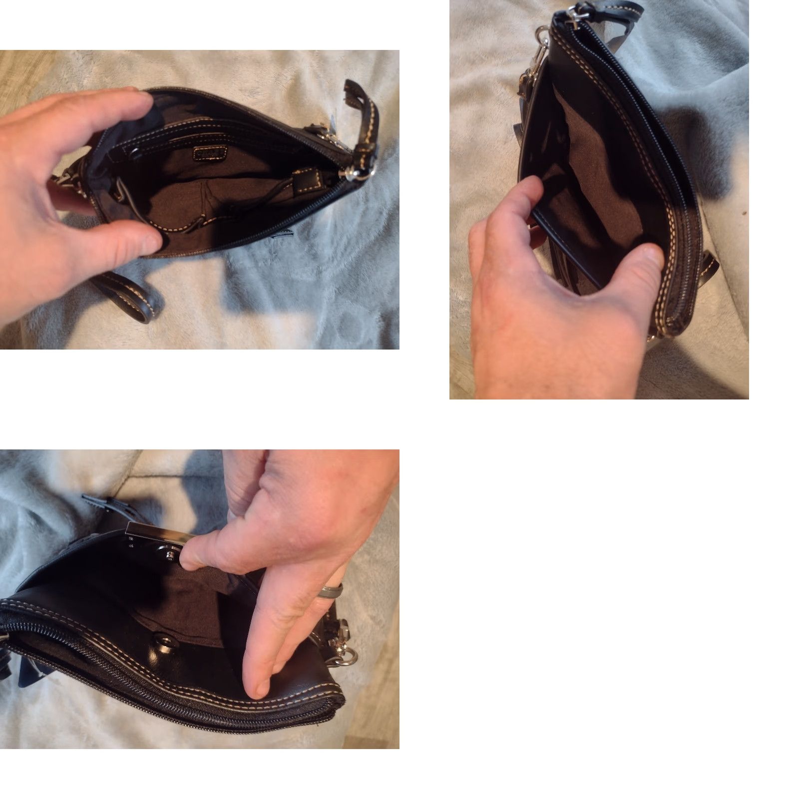Chaps Chaps Avery Convertible Wristlet Black Small Womens Size ONE SIZE - 8 Thumbnail