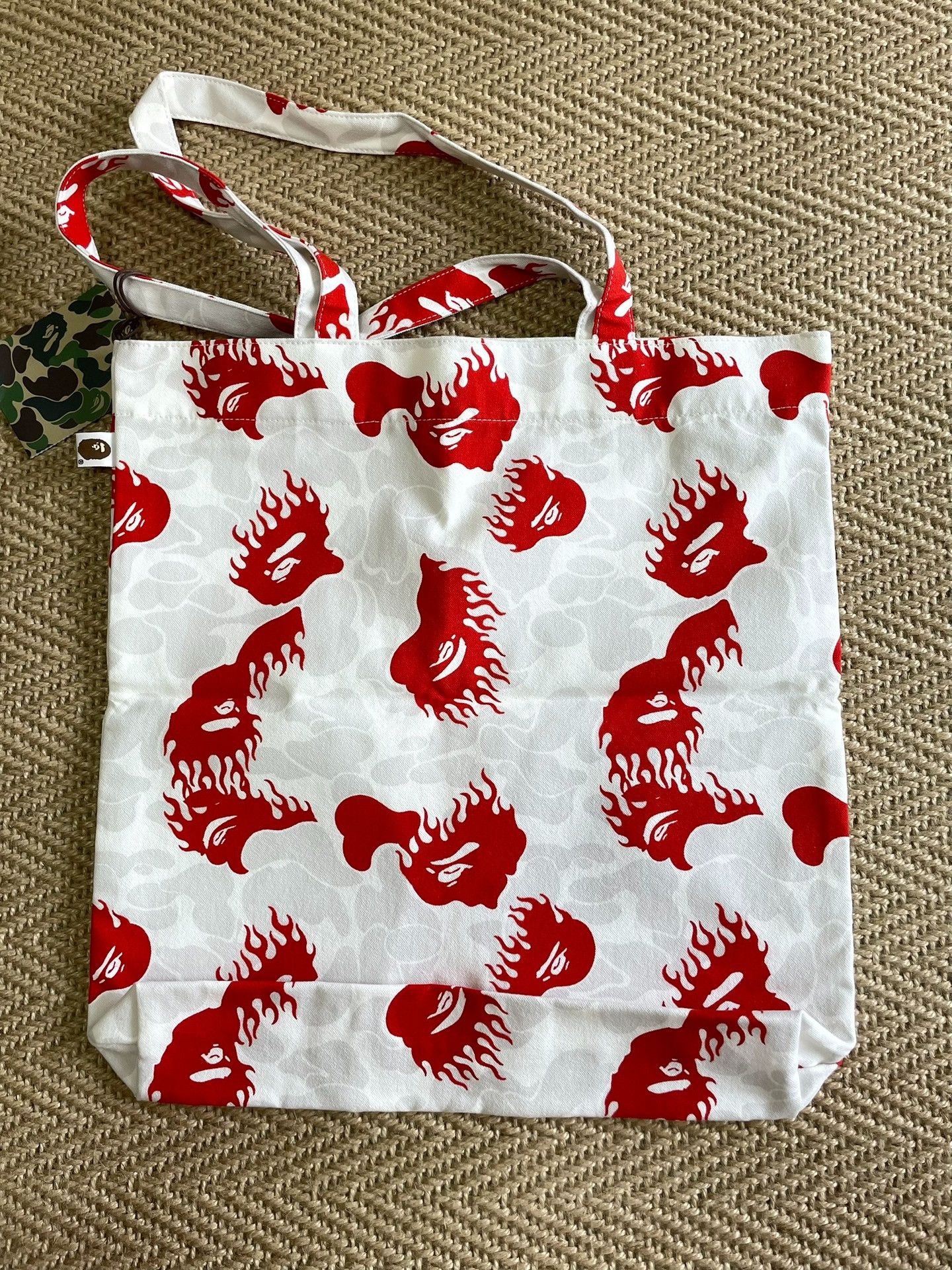 Bape BAPE Fire Camo Ape Head Tote Bag Size ONE SIZE - 1 Thumbnail
